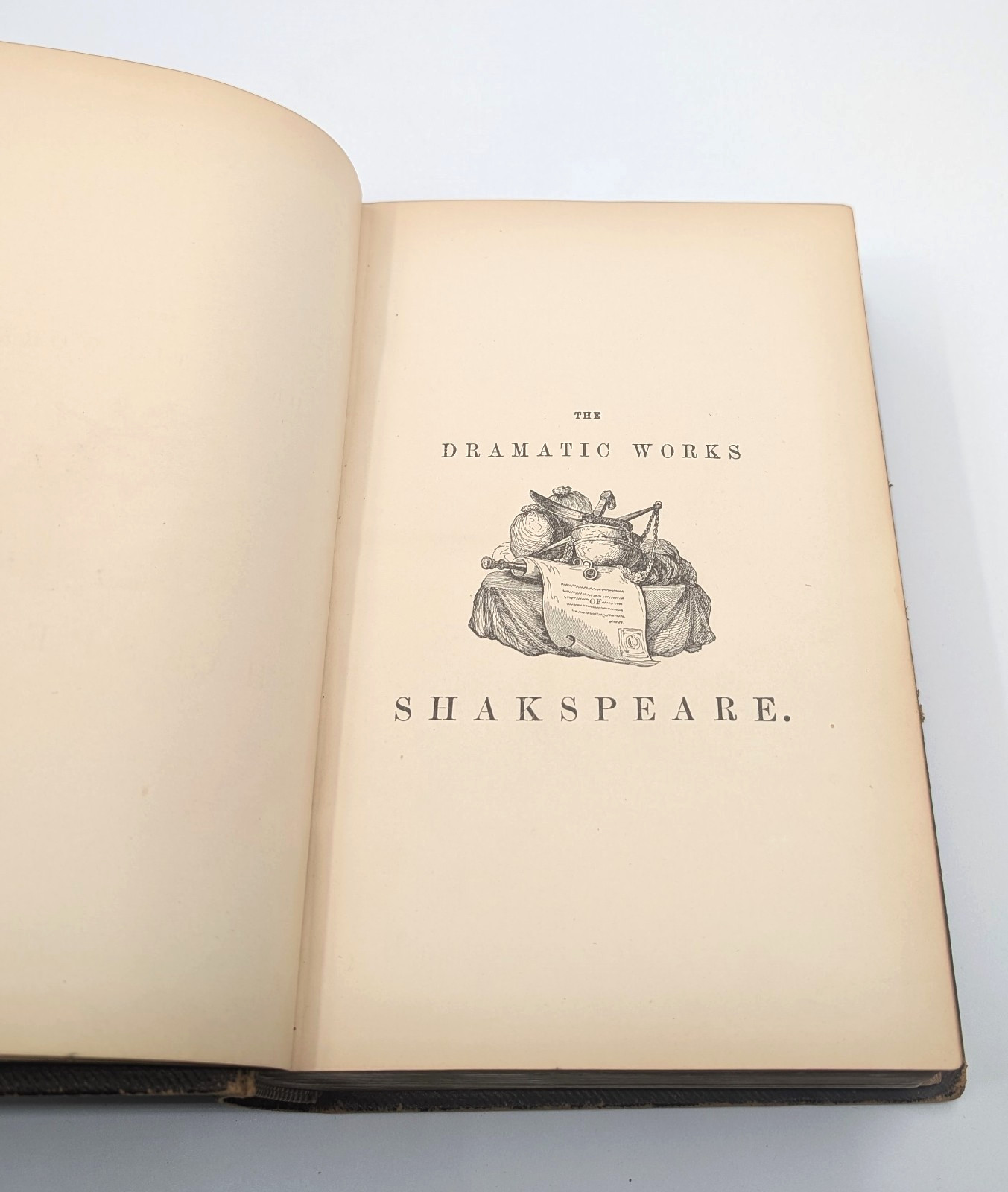 1850s Shakespeare Complete Works Leavitt & Allen Illustrated Victorian Cloth HC