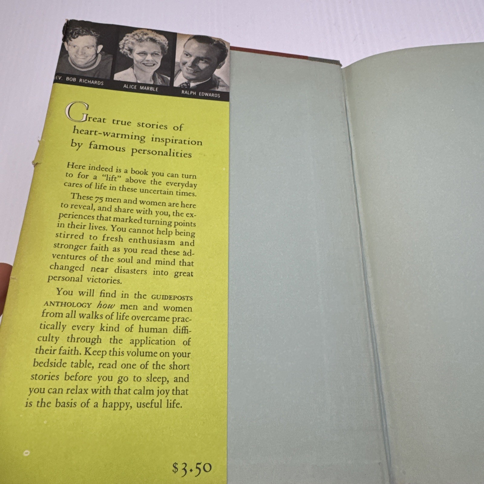 The Guideposts Anthology edited by Norman Vincent Peale 1953 HC Vintage
