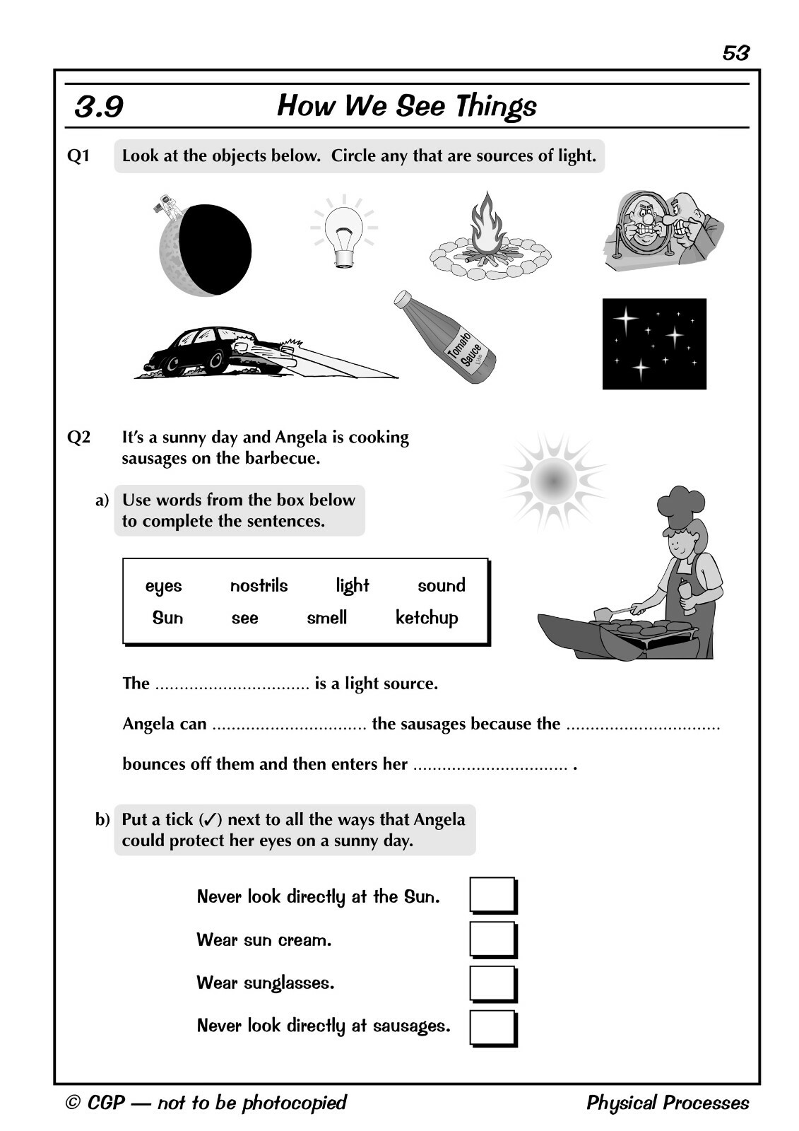 KS2 Ages 7-11 Science Question Book with Answer Cgp