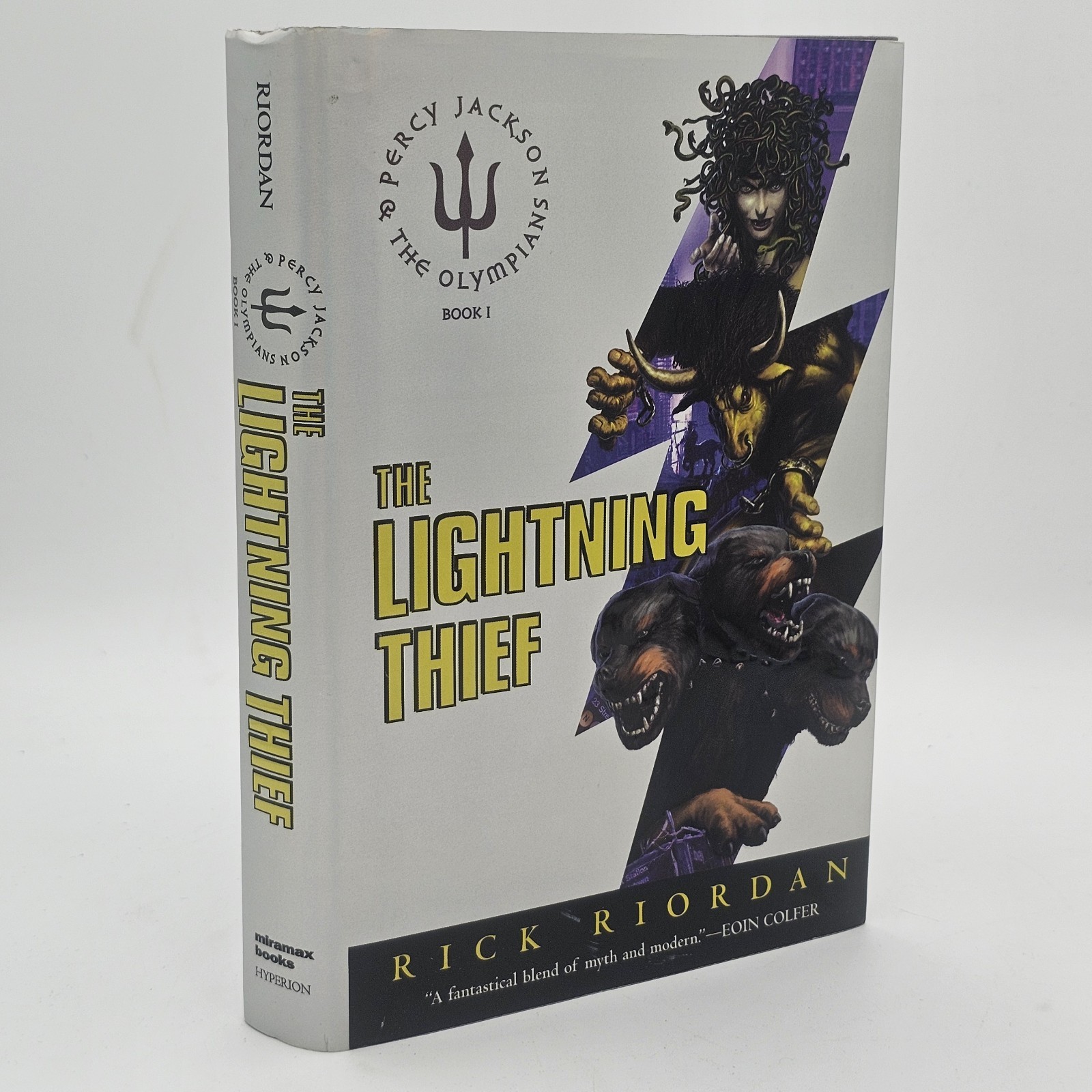 The Lightning Thief Rick Riordan 2005 1st Ed Signed HC Percy Jackson