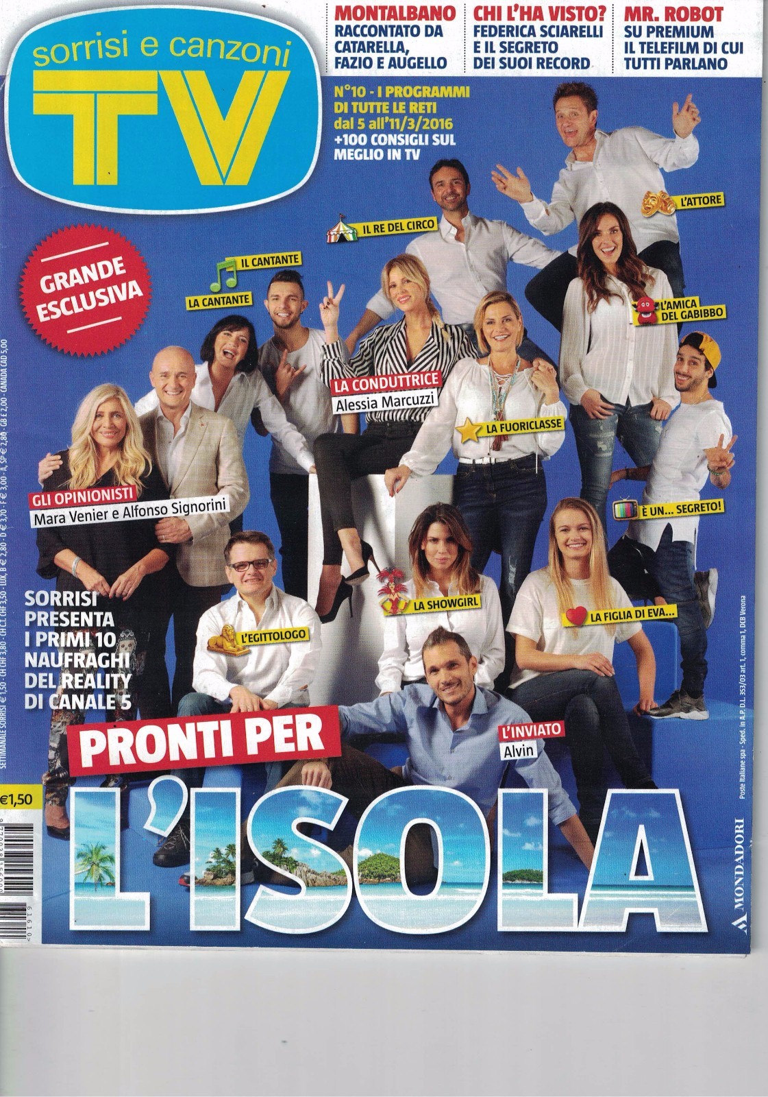 2016 03 05 – SORRISI E CANZONI – 05 03 2016 – N.10 – PRONTI PER L’ISOLA