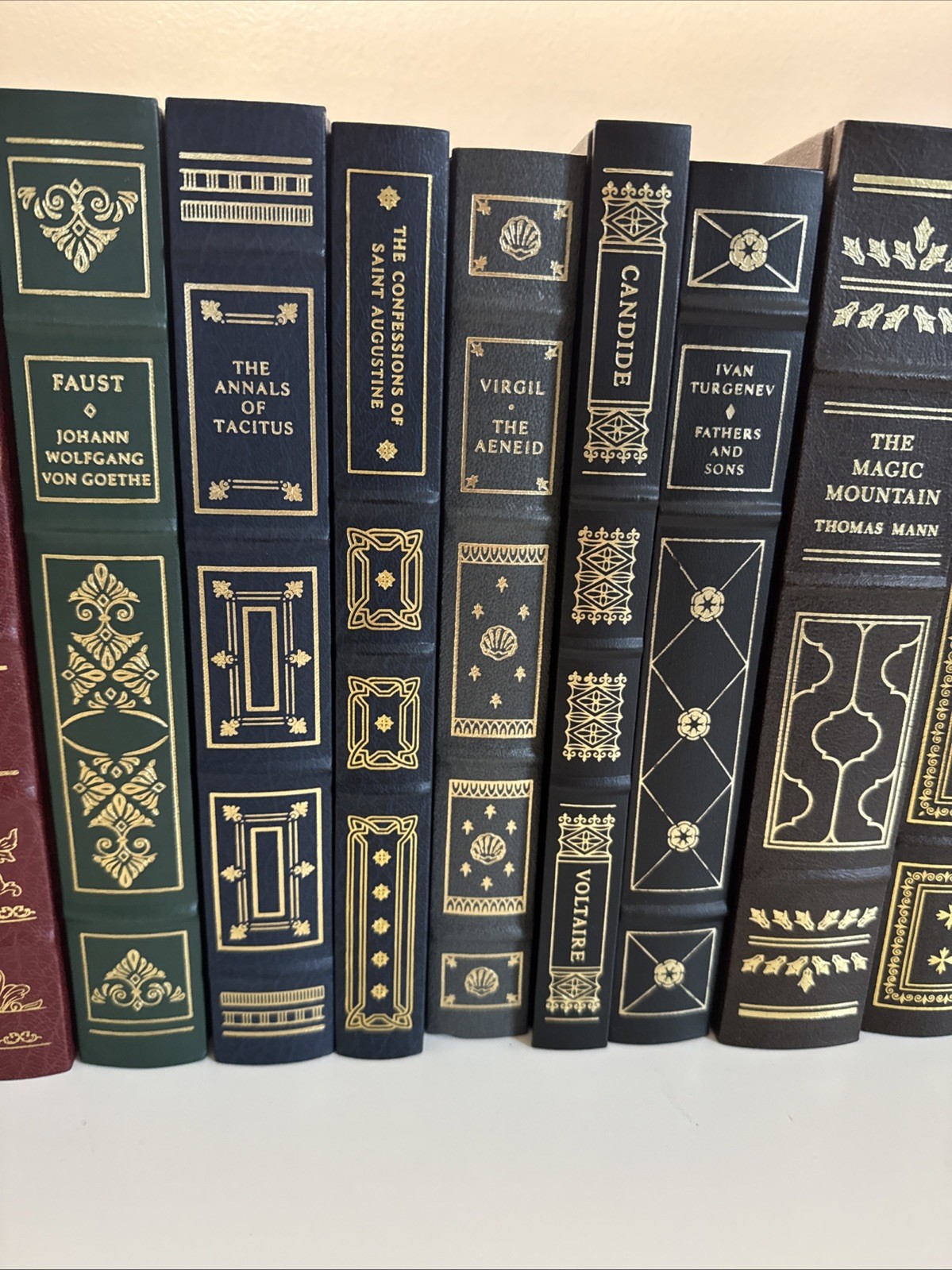 Lot of 15 The Franklin Library Leather Hardcover Books Gilded Edges 1979-86 Vtg