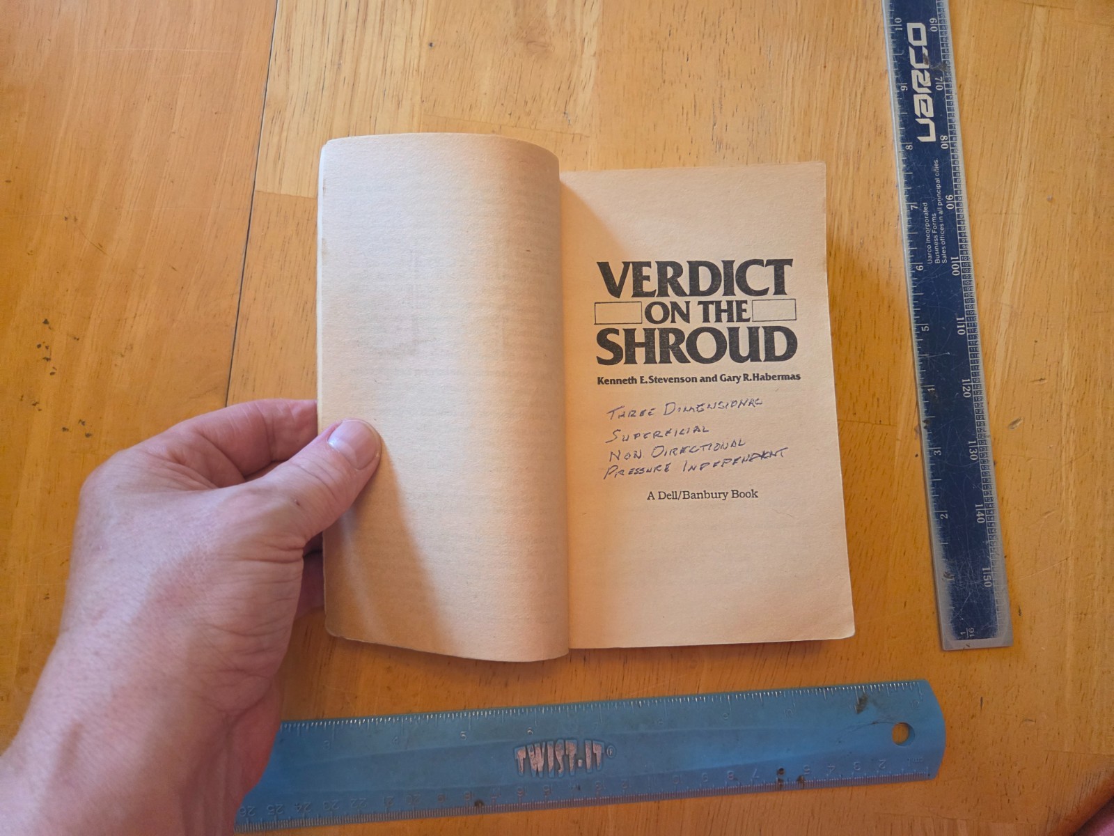 Verdict on the Shroud by Stevenson and Habermas – 1982 Dell Paperback