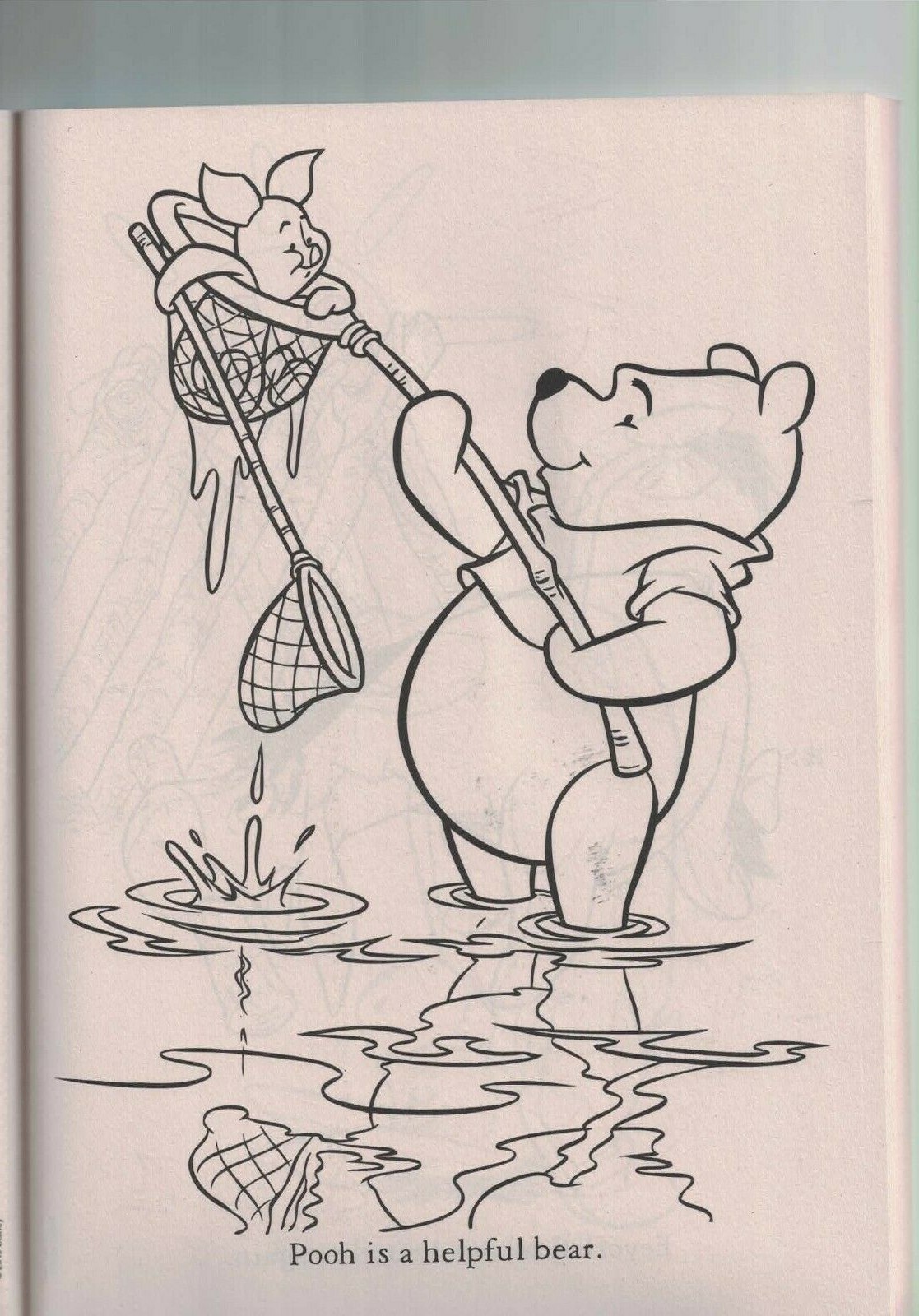 Winnie the Pooth in the Garden Coloring Book, ~96 pages, Simple Coloring