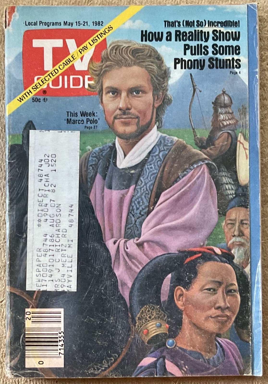TV Guide LOT of 6 VTG Issues from May & June 1982 – CONDITION VARIES