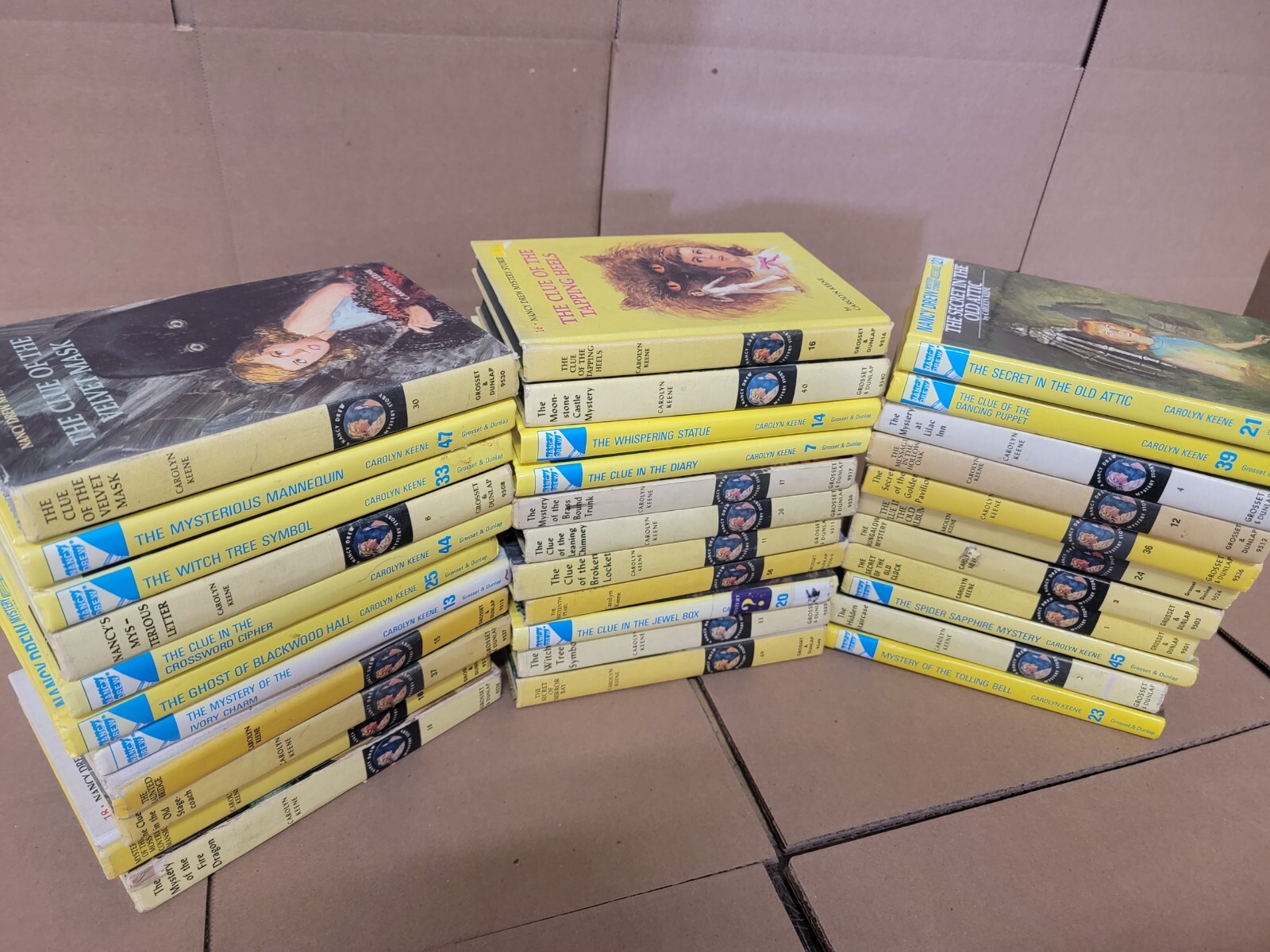 Lot of 10 Nancy Drew Mystery Set Carolyn Keene HARDCOVER Chapter Book Random MIX