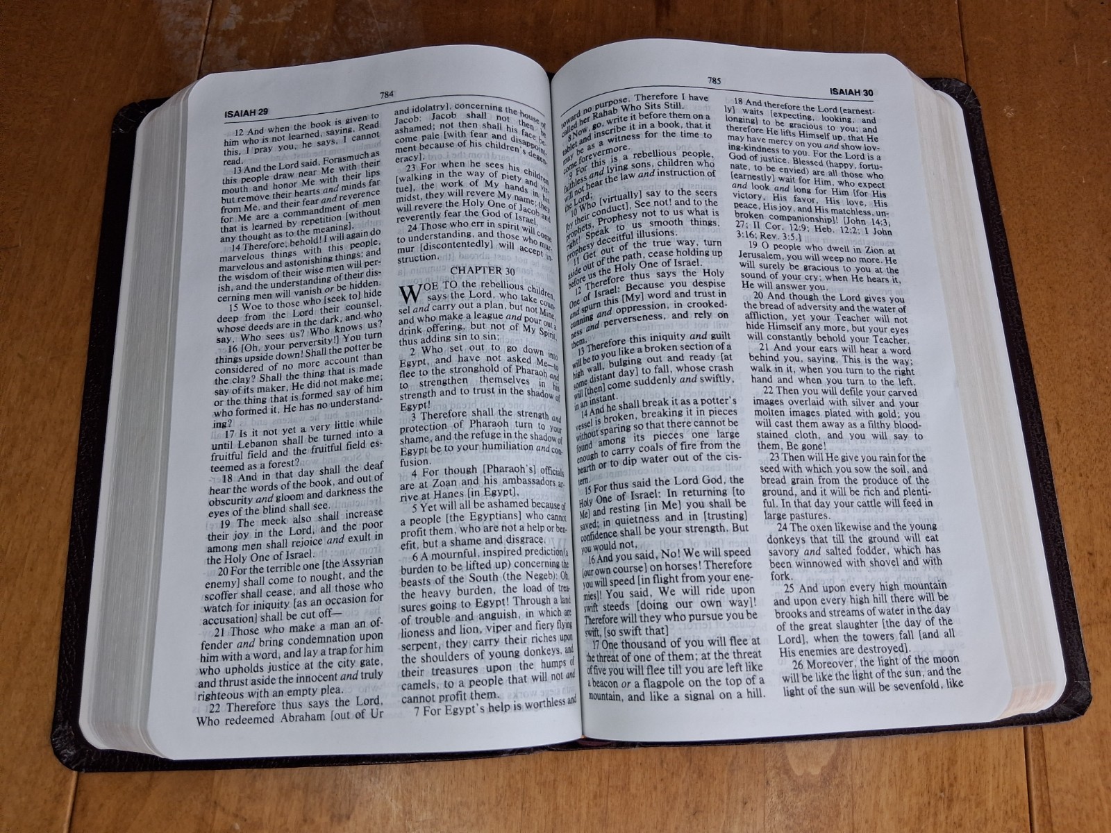 Amplified Bible: Gold Gilded, Burgundy Bonded Leather AMP Zondervan 1987 – EUC