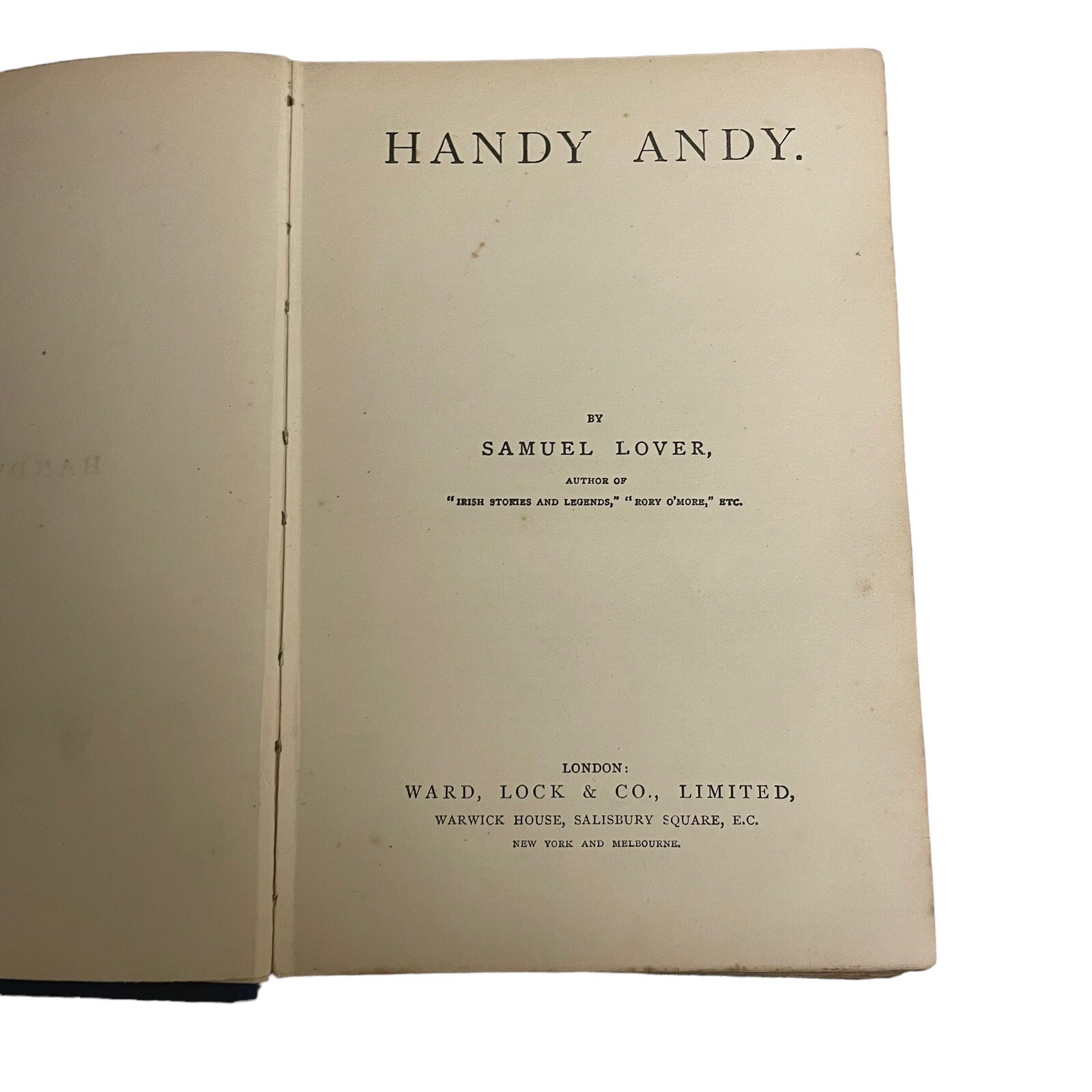 Handy Andy (Samuel Lover) Ward Lock Vintage Hardback