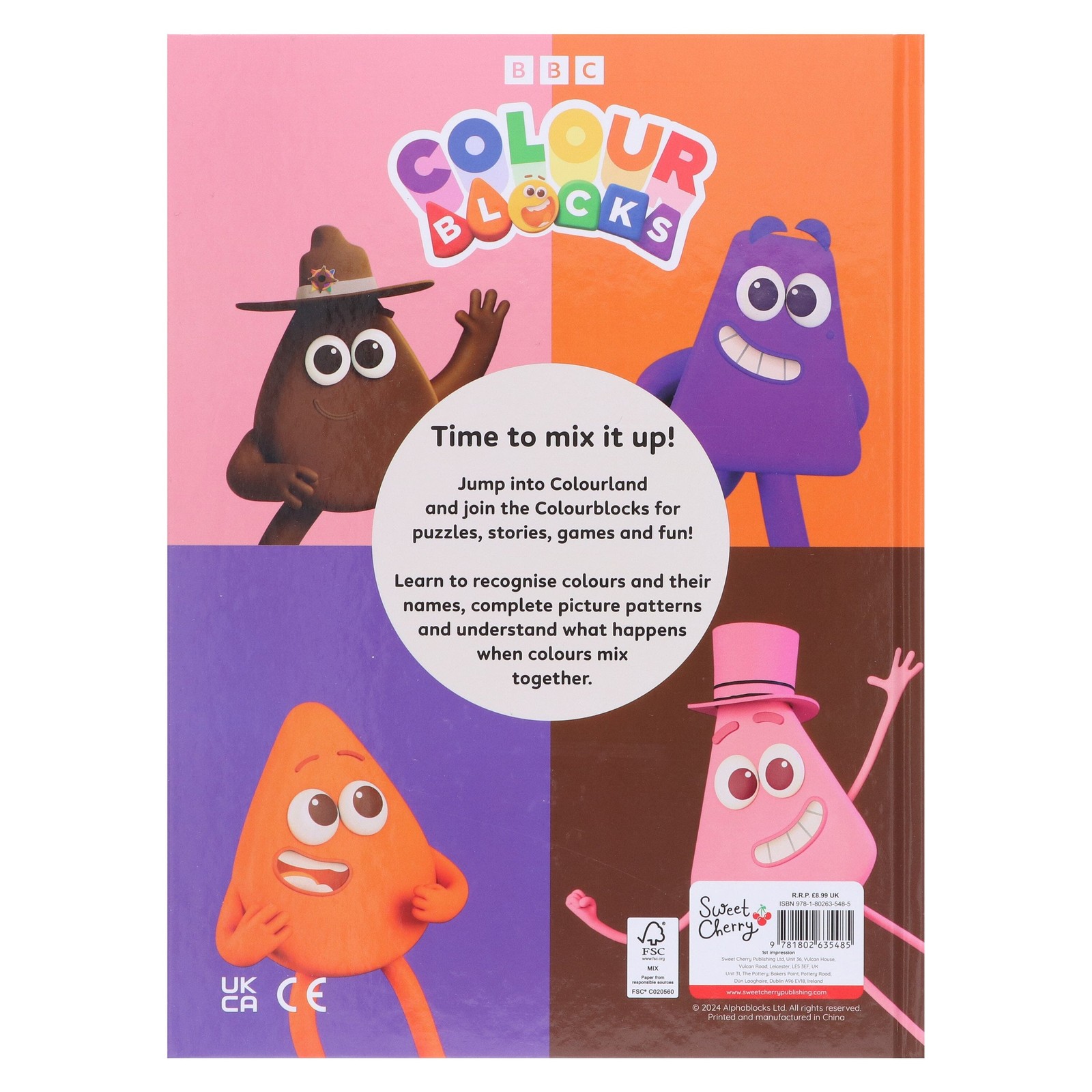 Colourblocks Annual 2025: By Sweet Cherry Publishing – Ages 3-5 – Hardback