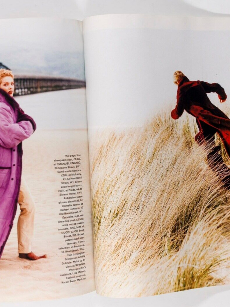 Tara Palmer-Tomkinson Nabila Khashoggi Galliano India Hicks TATLER NOVEMBER 1996