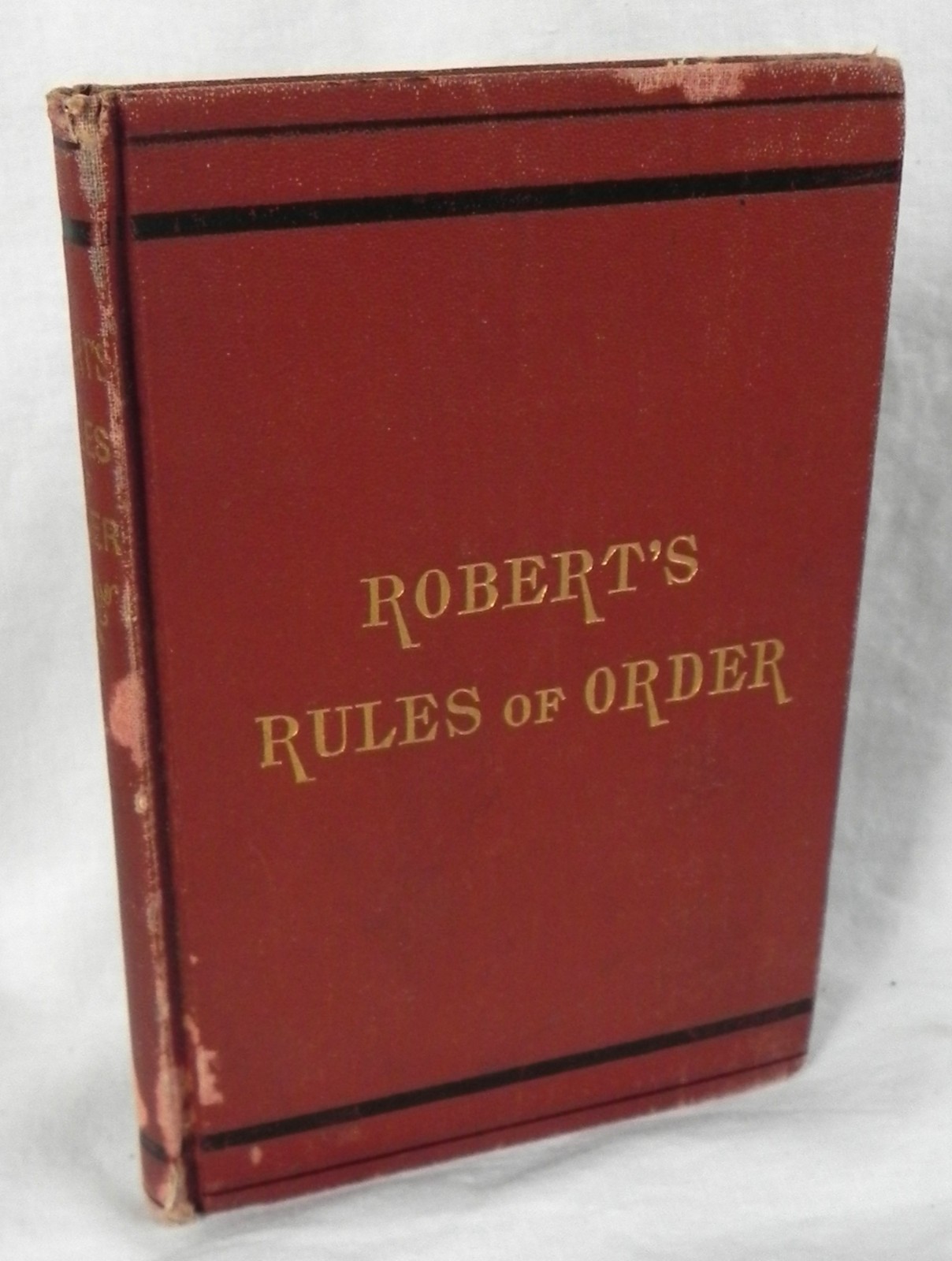 „Robert’s Rules of Order“ Hardcover Book, 1891 Ed., Henry M. Robert, 192 Pages