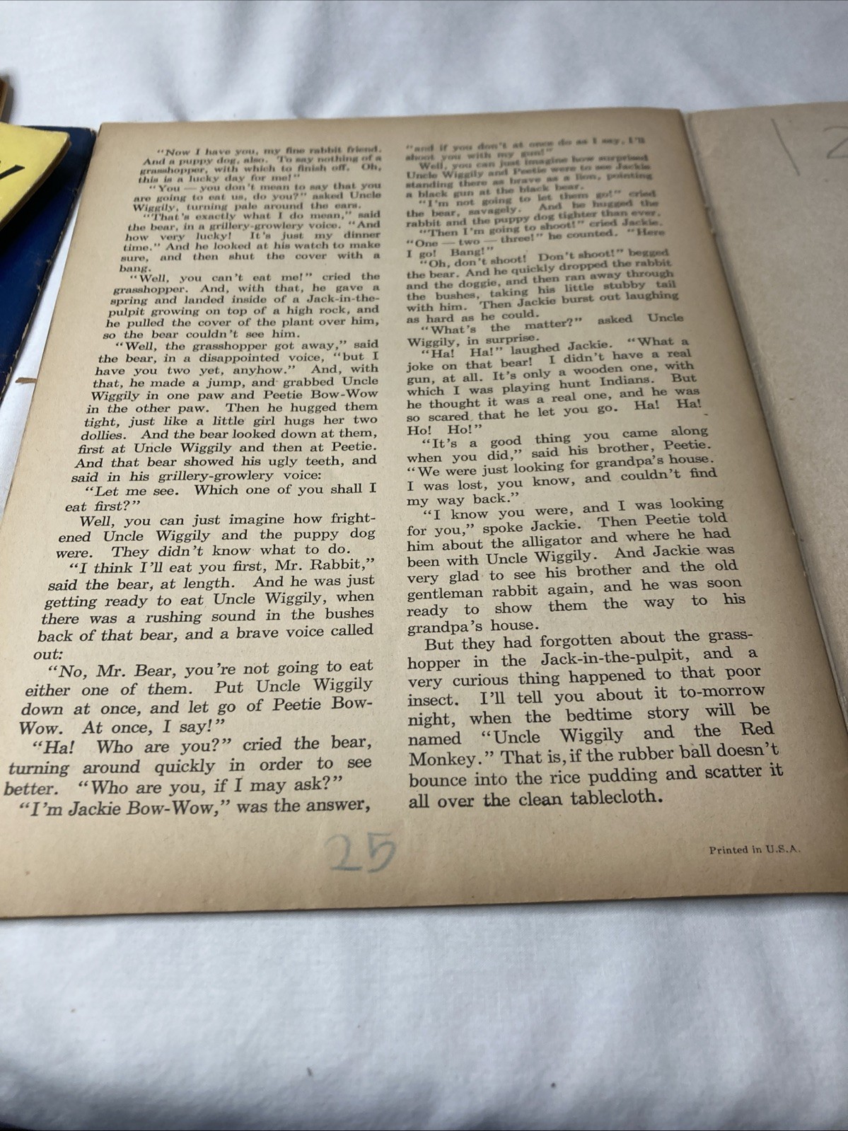 Uncle Wiggily Magazines Lot Of 4- 8.5 x 11 inches 10 Stories 1943