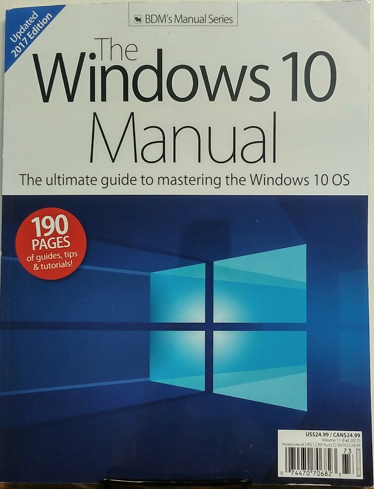 The Windows 10 Manual Vol 11 190 Pages Tutorials Tips 2017 FREE SHIPPING sb