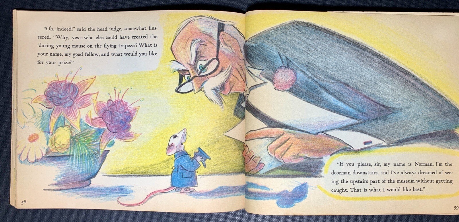 1960s VINTAGE Paperback 1st Edition Children’s Book DON FREEMAN mouse ART illus