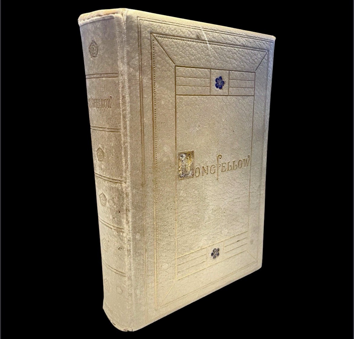 Art Nouveau Gilt Binding – Longfellow Poetical Works – 1907 Decorative Book