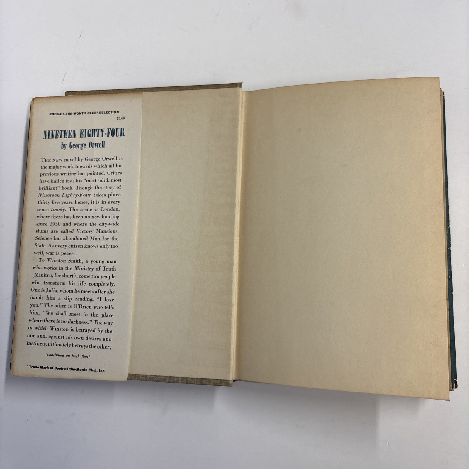 1984 Nineteen Eighty-Four 1st First Edition George Orwell 1949 VG W/DJ