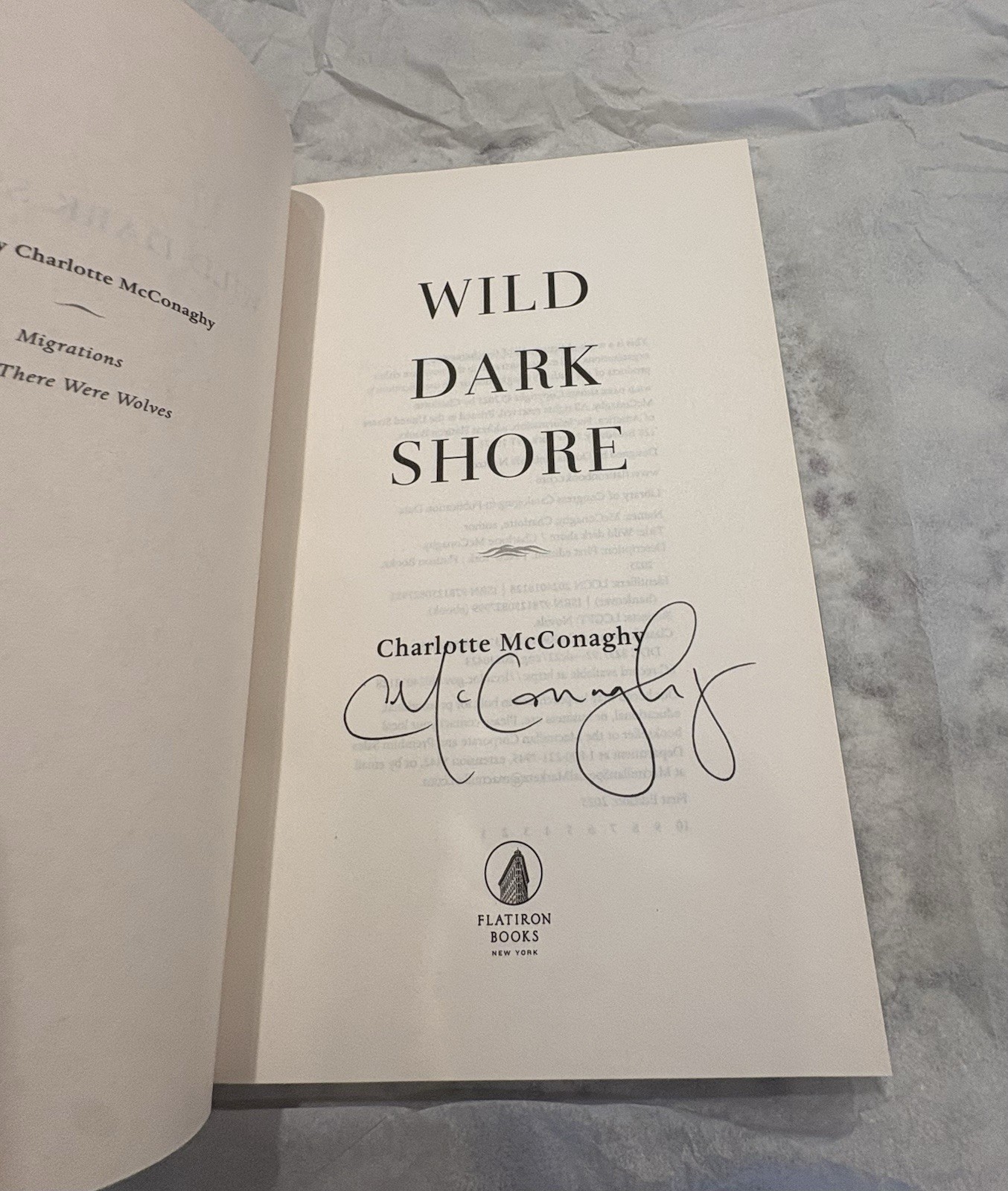 Sign Title: Wild Dark Shore by Charlotte McConaghy 1st/1st(2025) HC