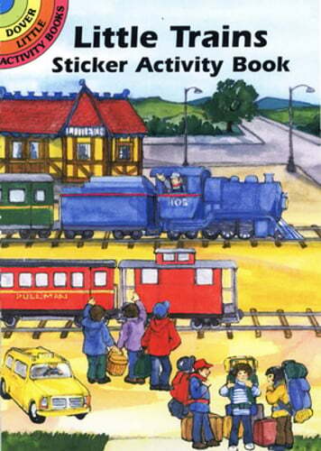 Little Trains Sticker Activity Book by Carolyn Ewing: Used