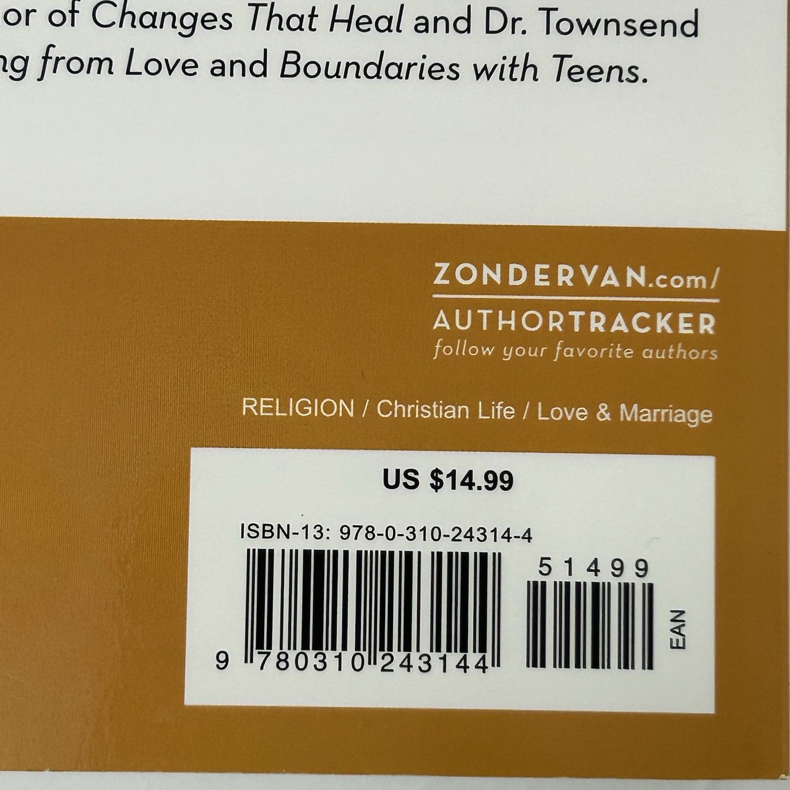 Boundaries in Marriage by John Townsend and Henry Cloud Paperback