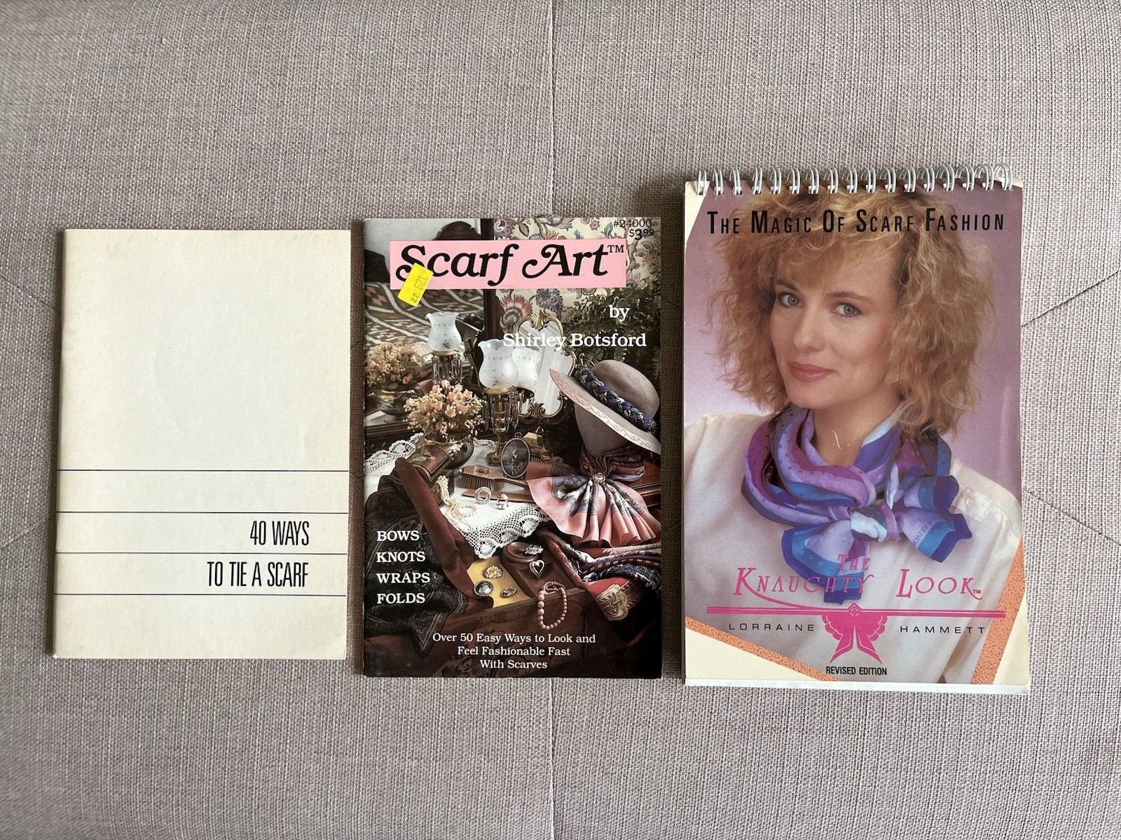 Lot Of 3 Paperback Books On Scarves And How To Wear Them Pre-owned