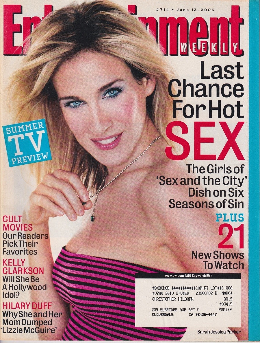 EW 714 Jun 13 2003 SEX AND THE CITY Sarah Jessica Parker Summer TV Preview
