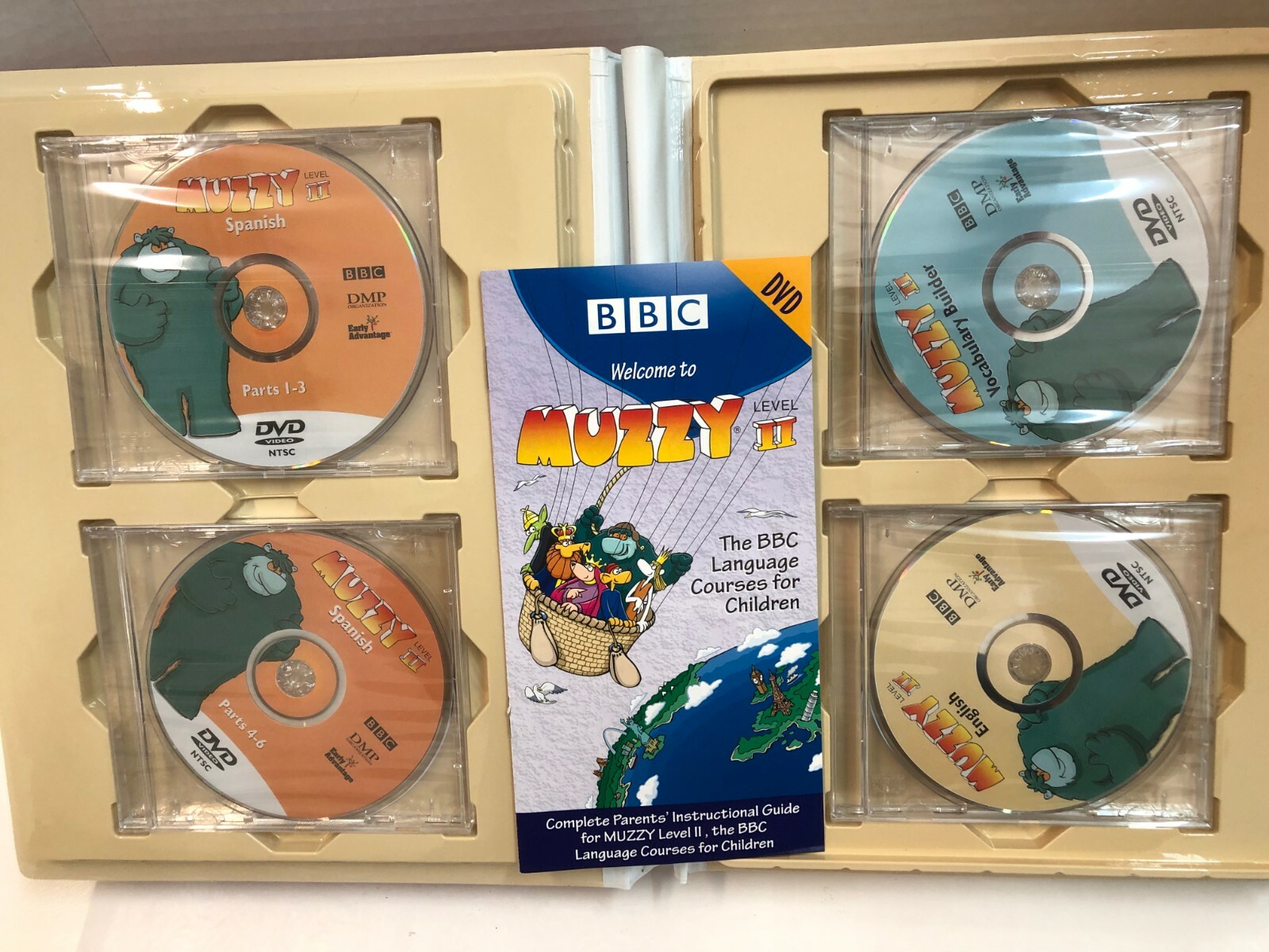 MUZZY BBC Spanish Level II DVD CD Language Course Complete Booklets Unused Set