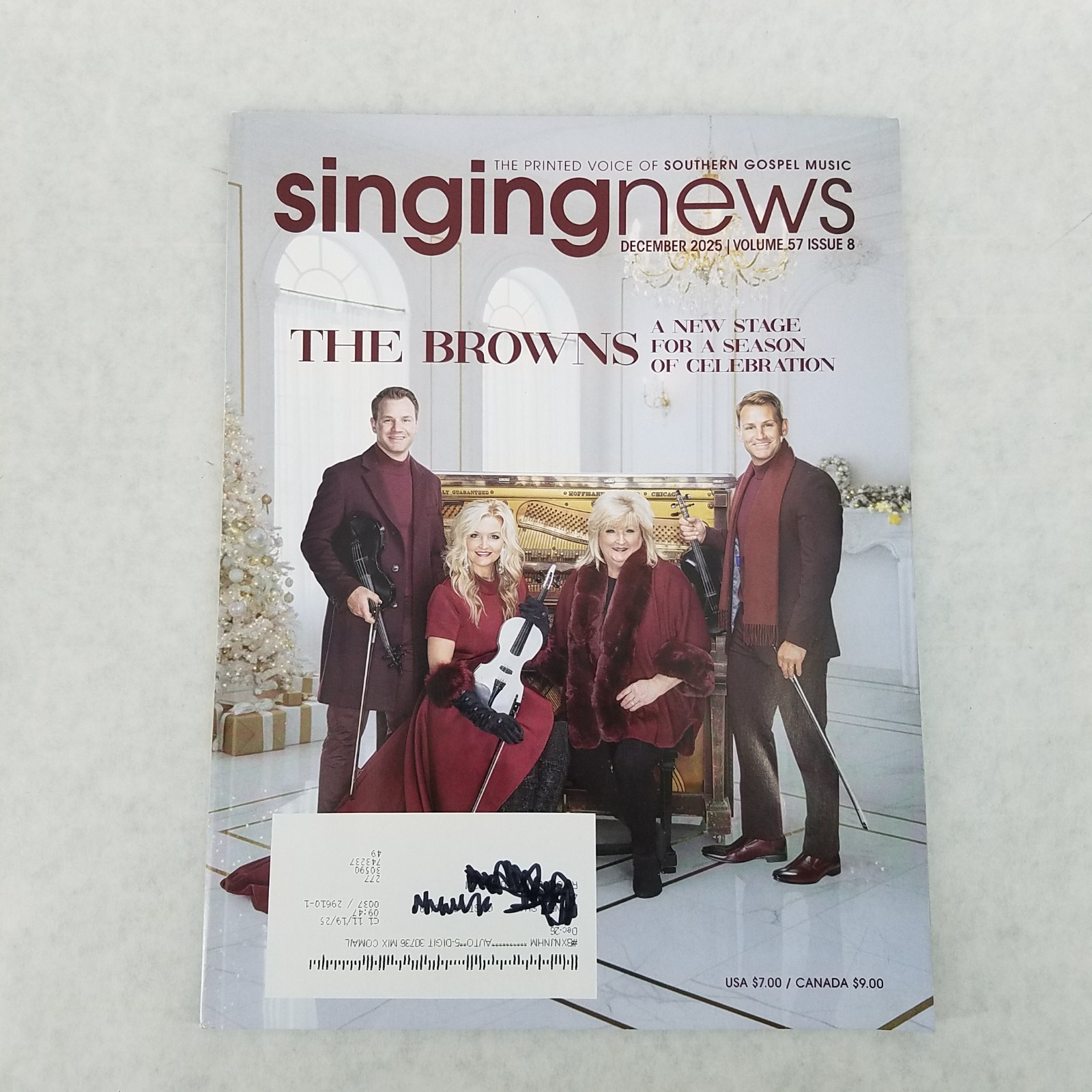 SINGING NEWS Lot of 2 – Jan 2026 THE MYLON HAYES FAMILY and Dec 2025 THE BROWNS