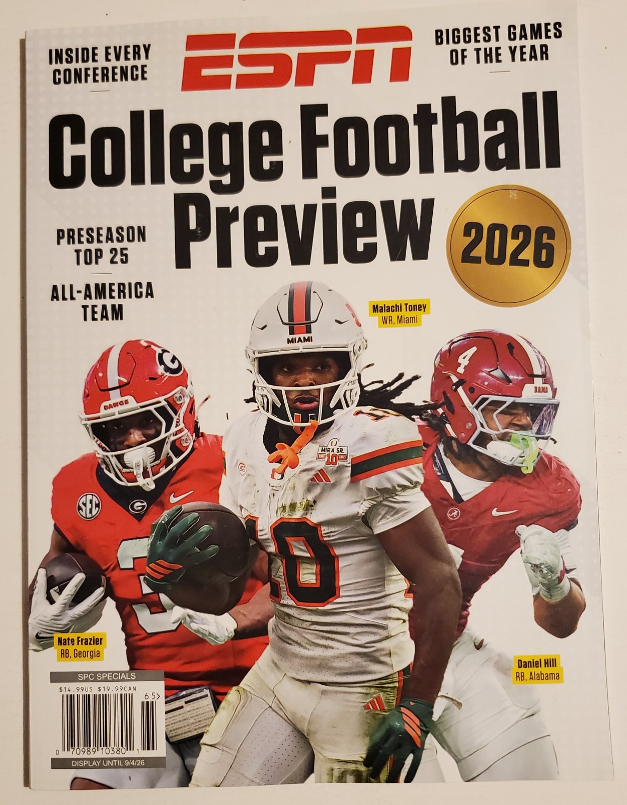 ESPN COLLEGE FOOTBALL PREVIEW 2026 – GA. MIAMI ALA.