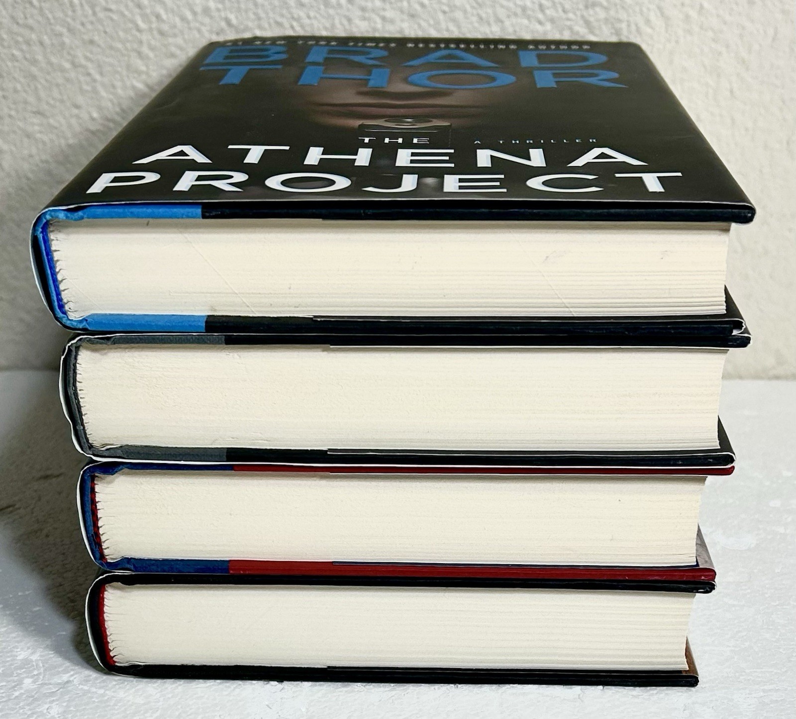 Brad Thor ALL SIGNED Lot of 4 Full Black Foreign Influence Hidden Order Athena