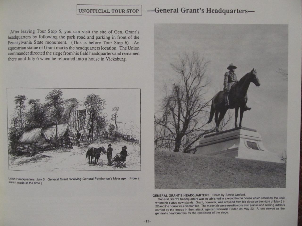 VICKSBURG – A SELF-GUIDED TOUR GUIDE OF THE BATTLEFIELD – BRAND NEW