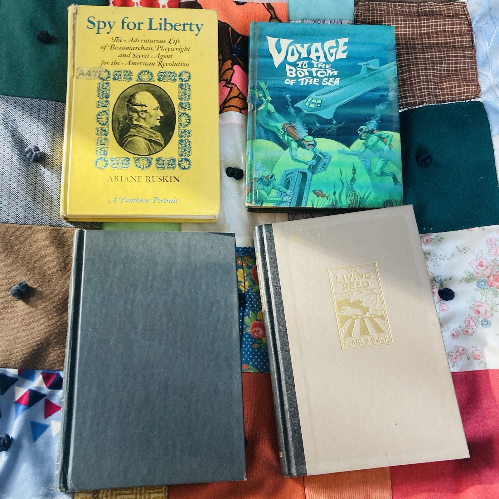 Lot of 4 Vintage Books 1960s Decorative Stack Old Collectible Hardcovers