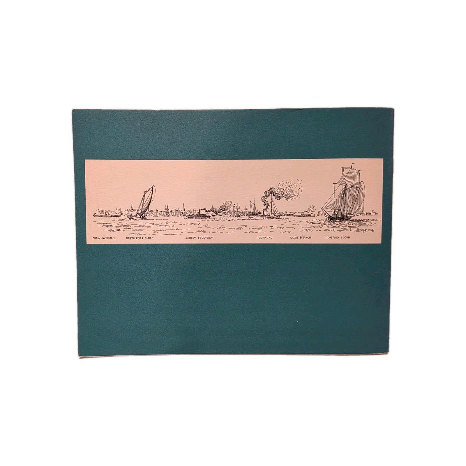New York Bay Steam Vessels Drawings SAMUEL WARD STANTON PB Ship Art Sketches