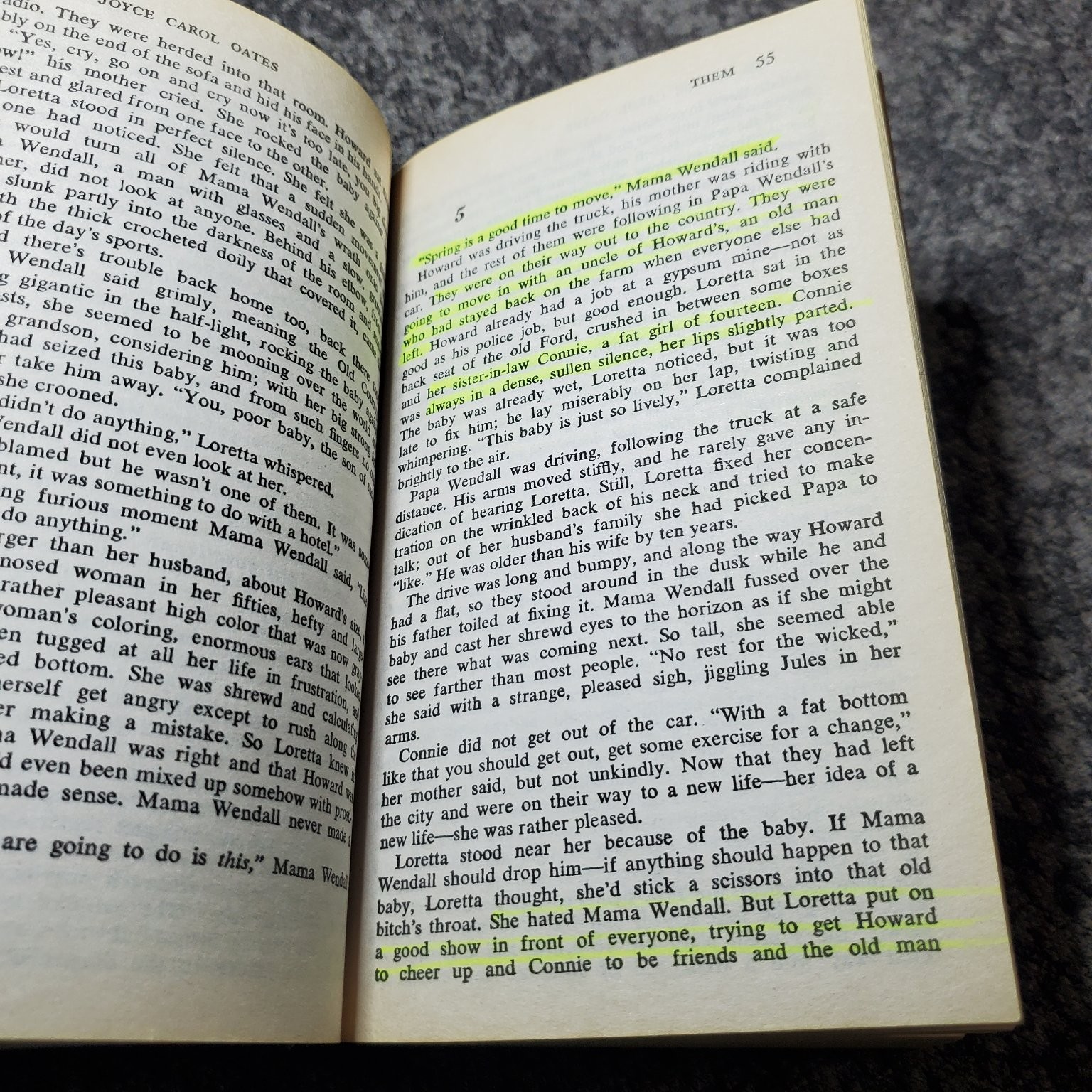 Them Joyce Carol Oates 1980 Fawcett Crest Edition Fiction Paperback Book