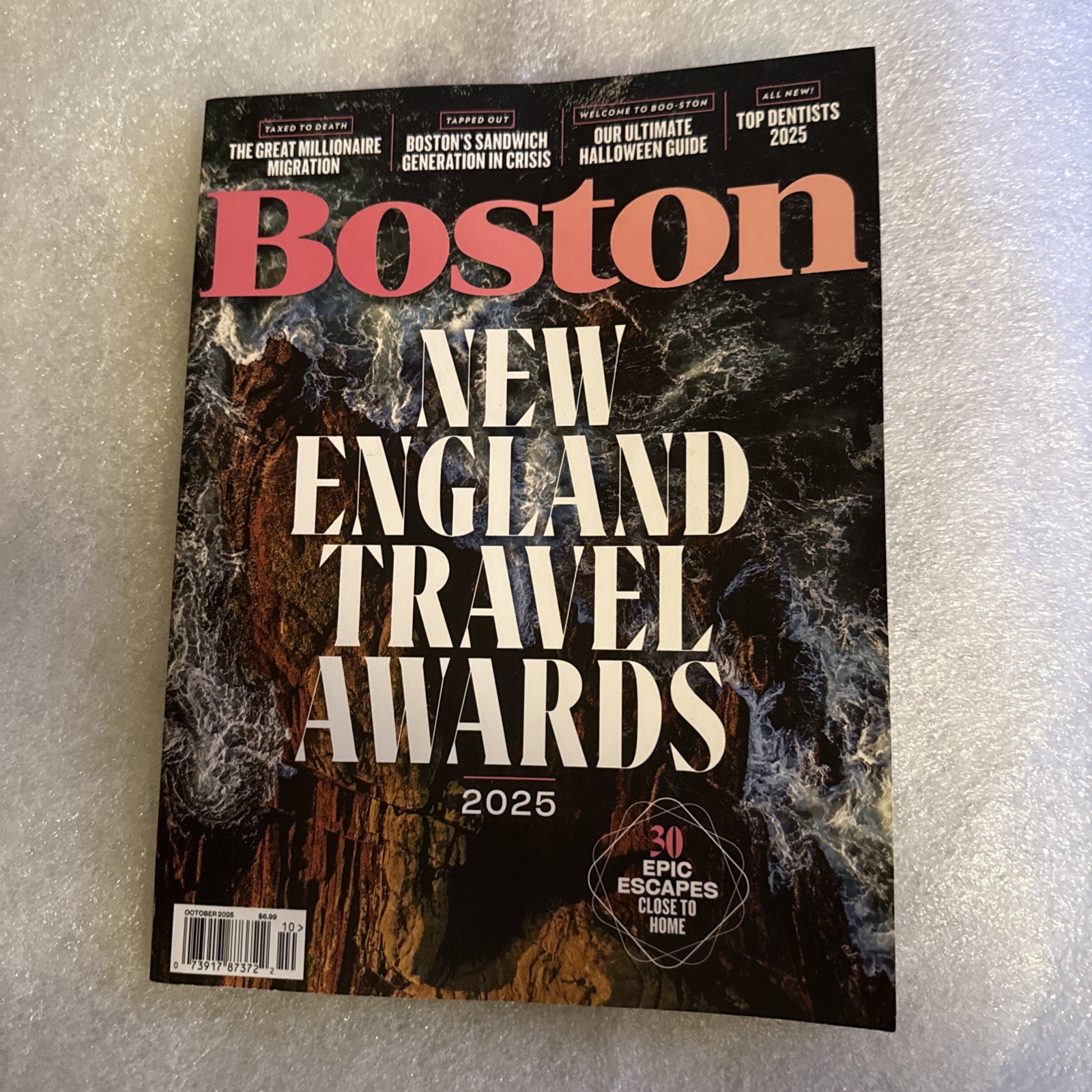 Boston Magazine October 2025 New England Travel Awards Millionaire Migration