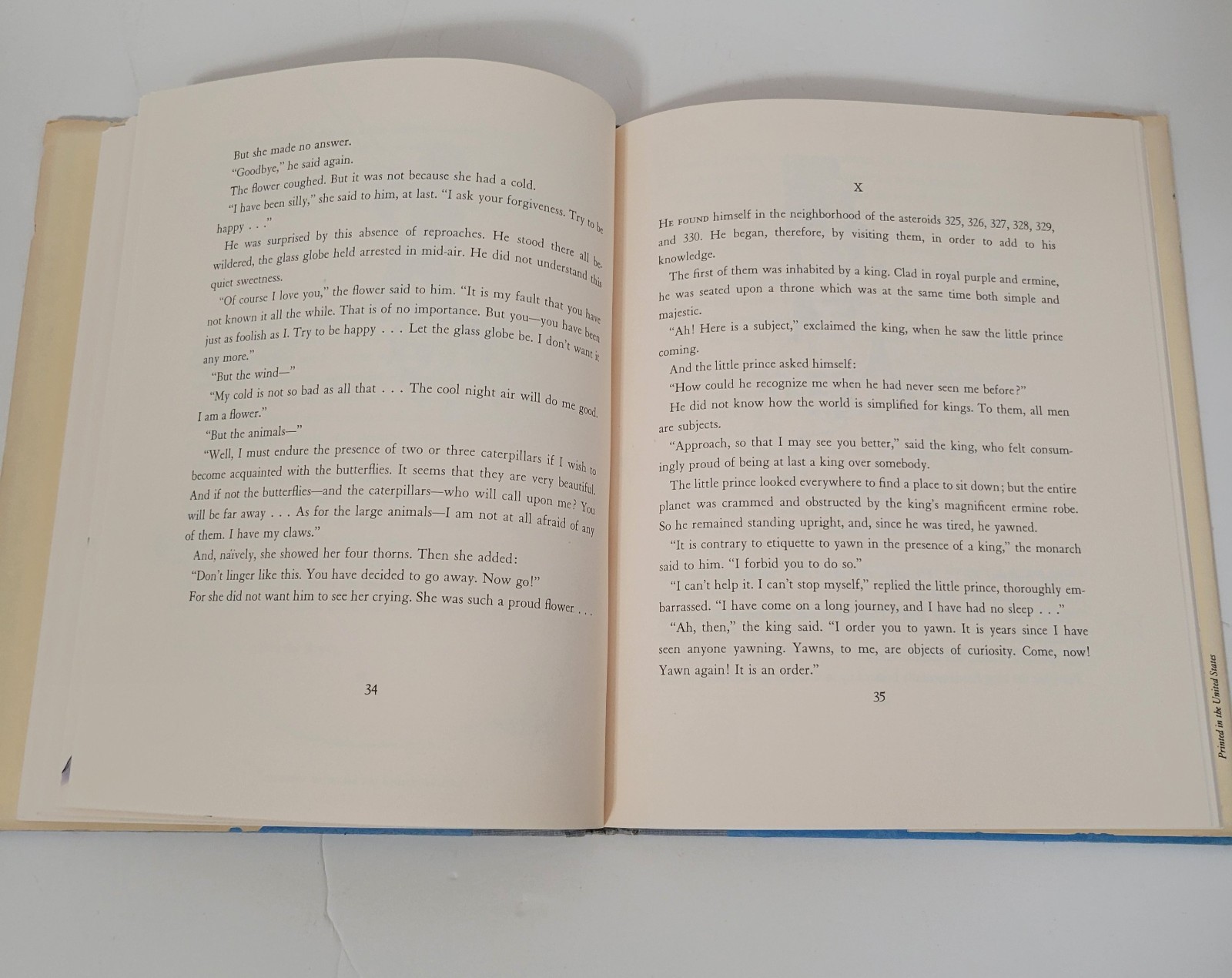 The Little Prince by Antoine De Saint-Exupery Hardcover DJ Harcourt Brace 1982