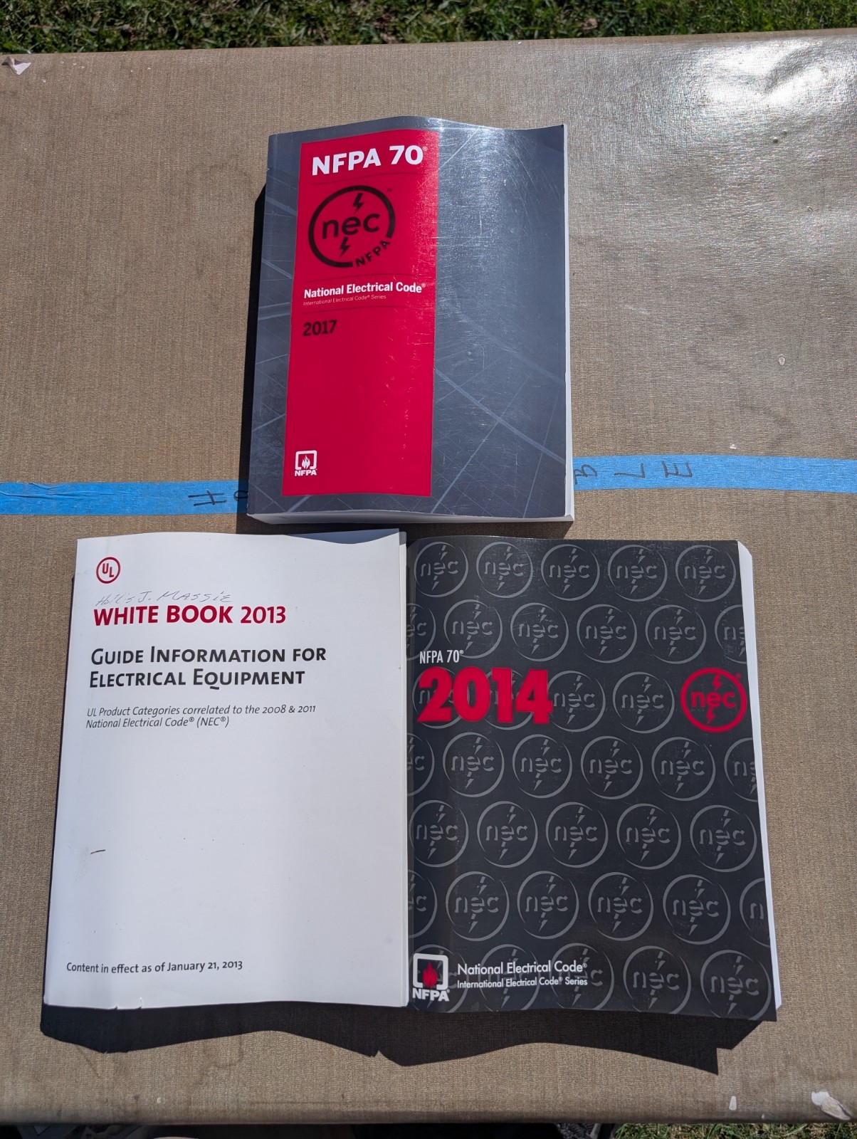 Lot Of 3 NFPA 70 National Electrical Code NEC 2014 2017 Edition Paperback USA