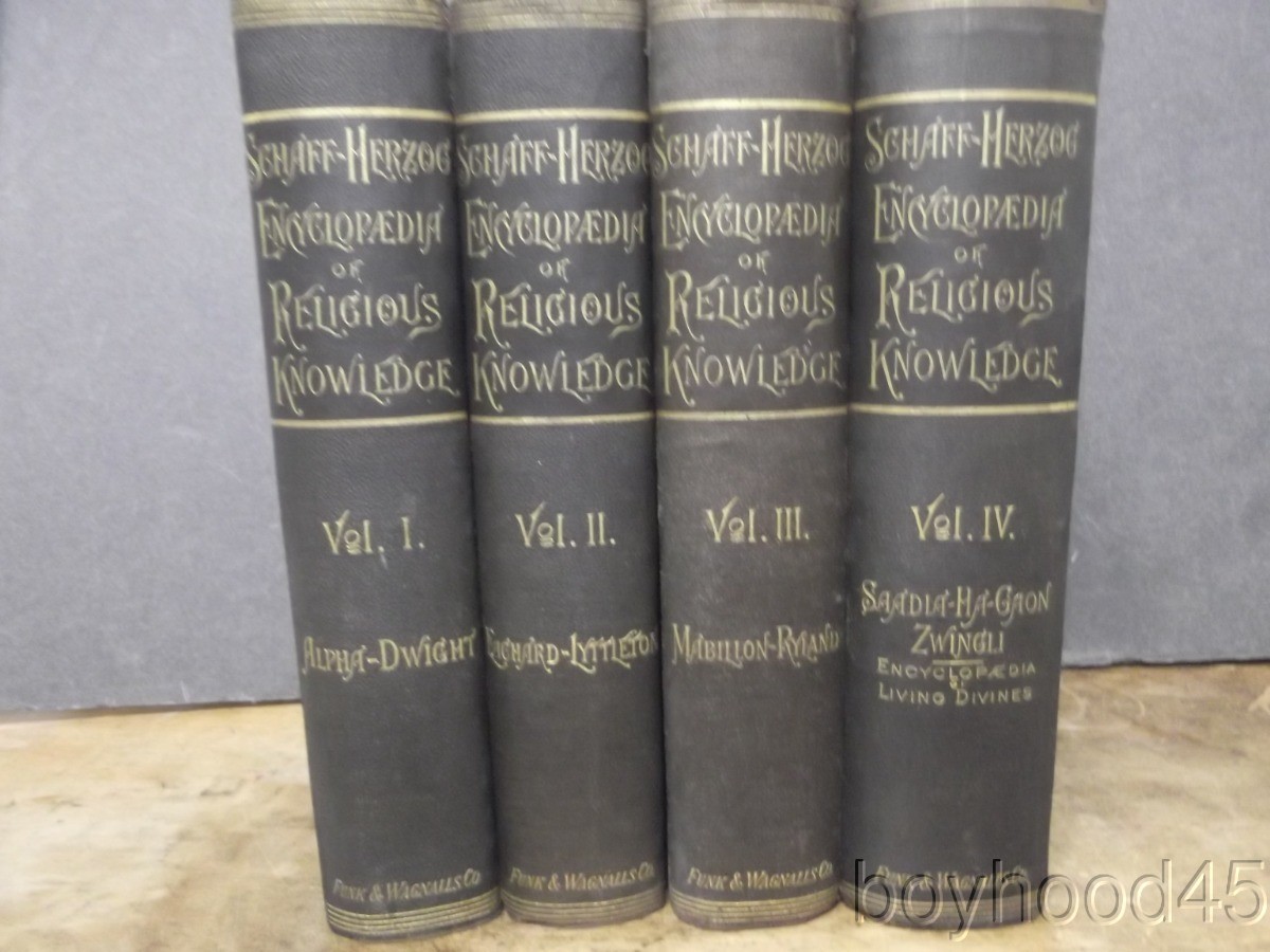 A Religious Encyclopaedia: Dictionary of Theology Ed. by Philip Schaff-4 V.-1891