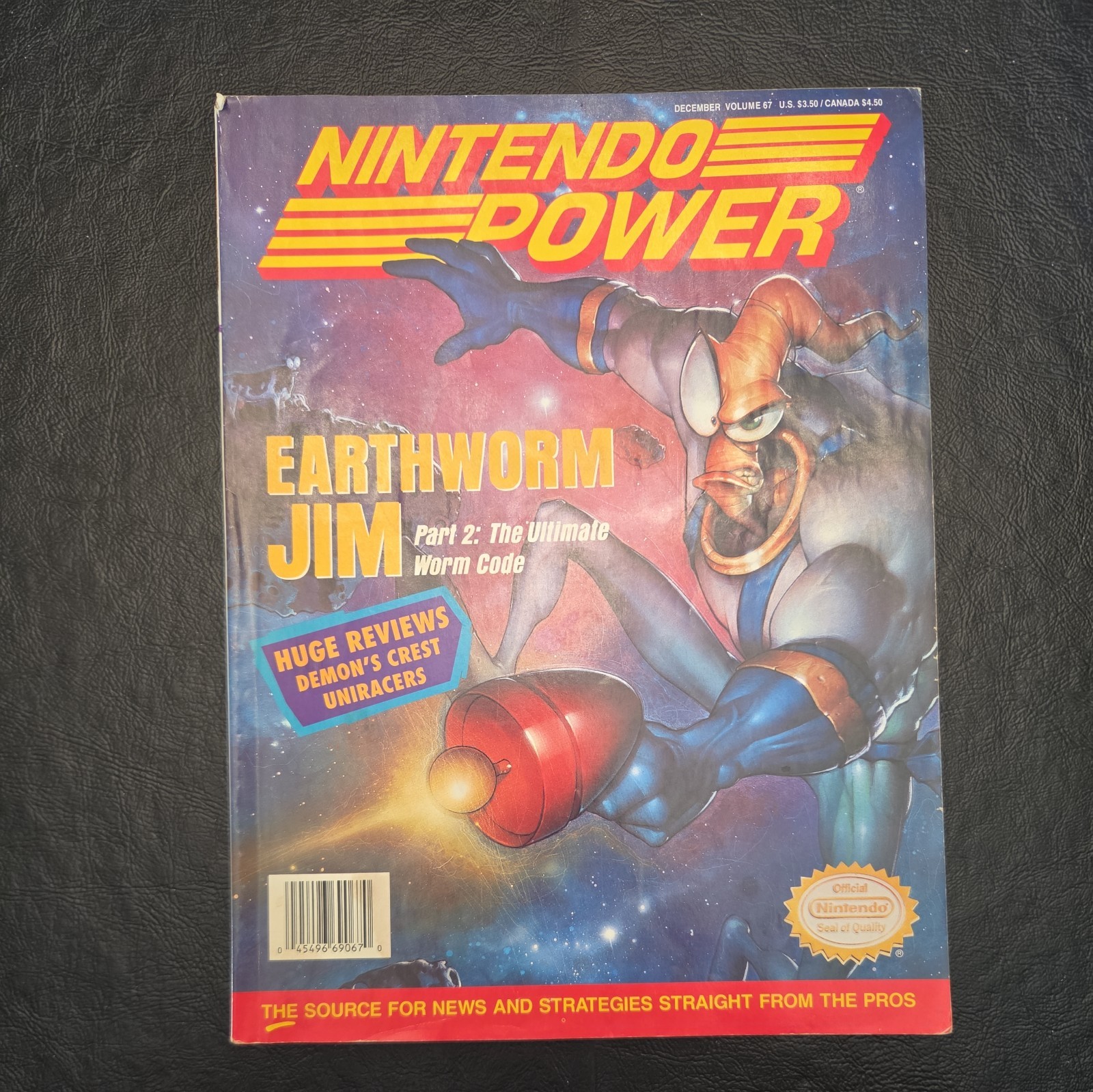 Nintendo Power Volume 67 Earthworm Jim w/ Poster & Inserts SEE DESCRIPTION