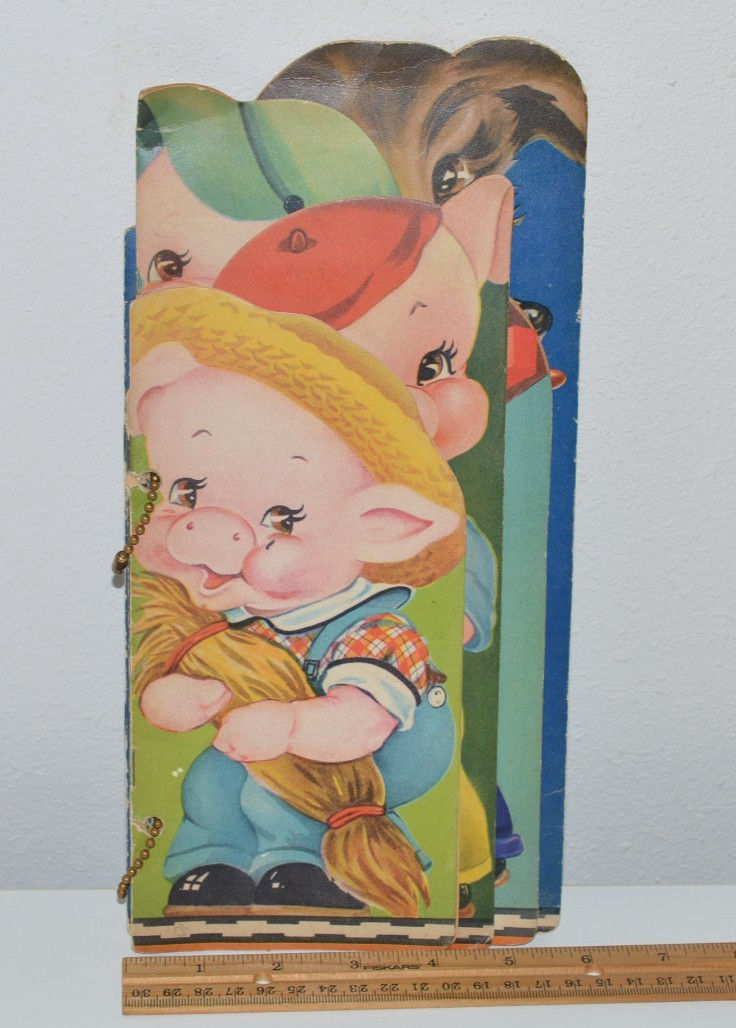 Complete 1941 MARGOT VOIGT – The Very Wicked Wolf Chubby Pig Tiny Pig Patty Pig