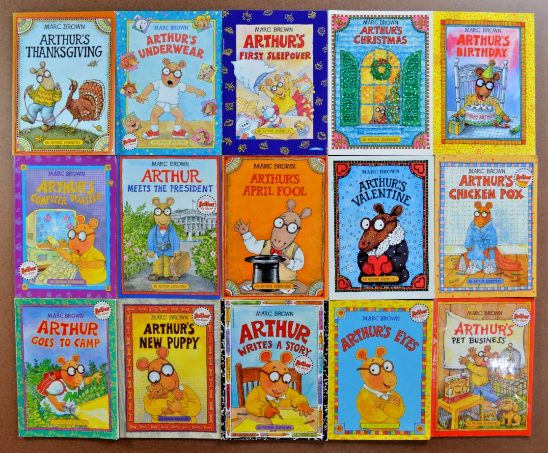 Lot of 15 Arthur Picture Books by Marc Brown Christmas TV Trouble President A3