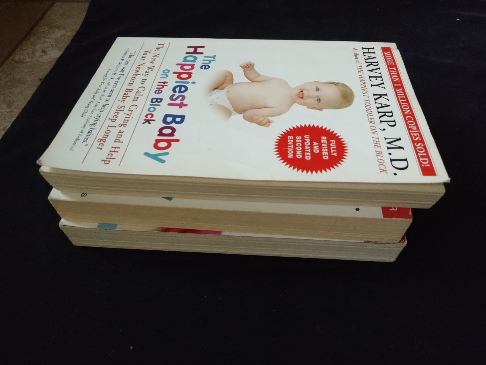 3 Used Baby Help Books Happiest Baby On The Block Harvey Karp & Happy Sleeper