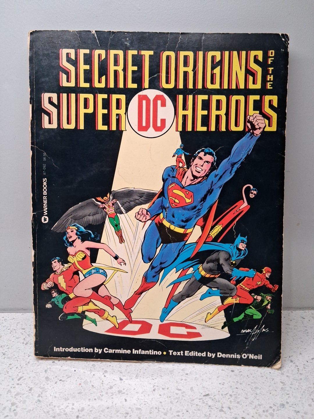 Secret Origins of the Super DC Heroes Warner Books Illustrated Comic 1976