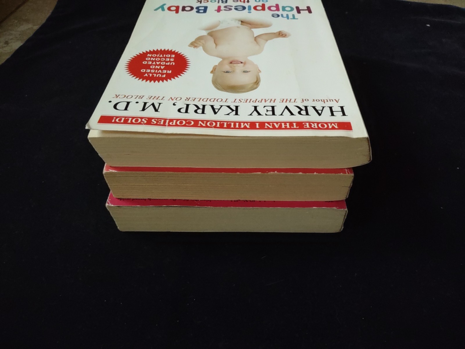 3 Used Baby Help Books Happiest Baby On The Block Harvey Karp & Happy Sleeper