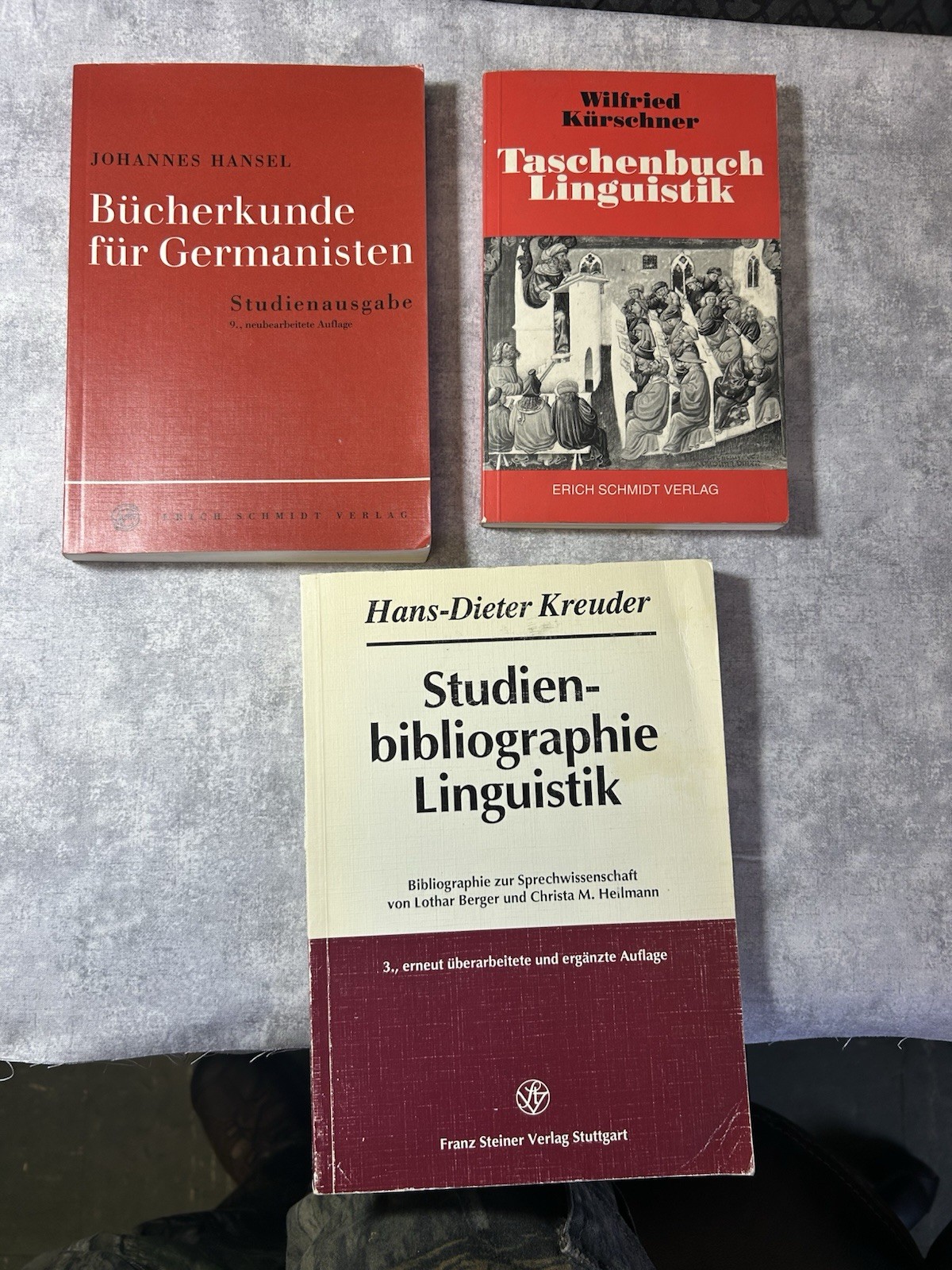 German Linguistics & Germanistik Reference Lot (3Books) Kreuder Hänsel Kürschner
