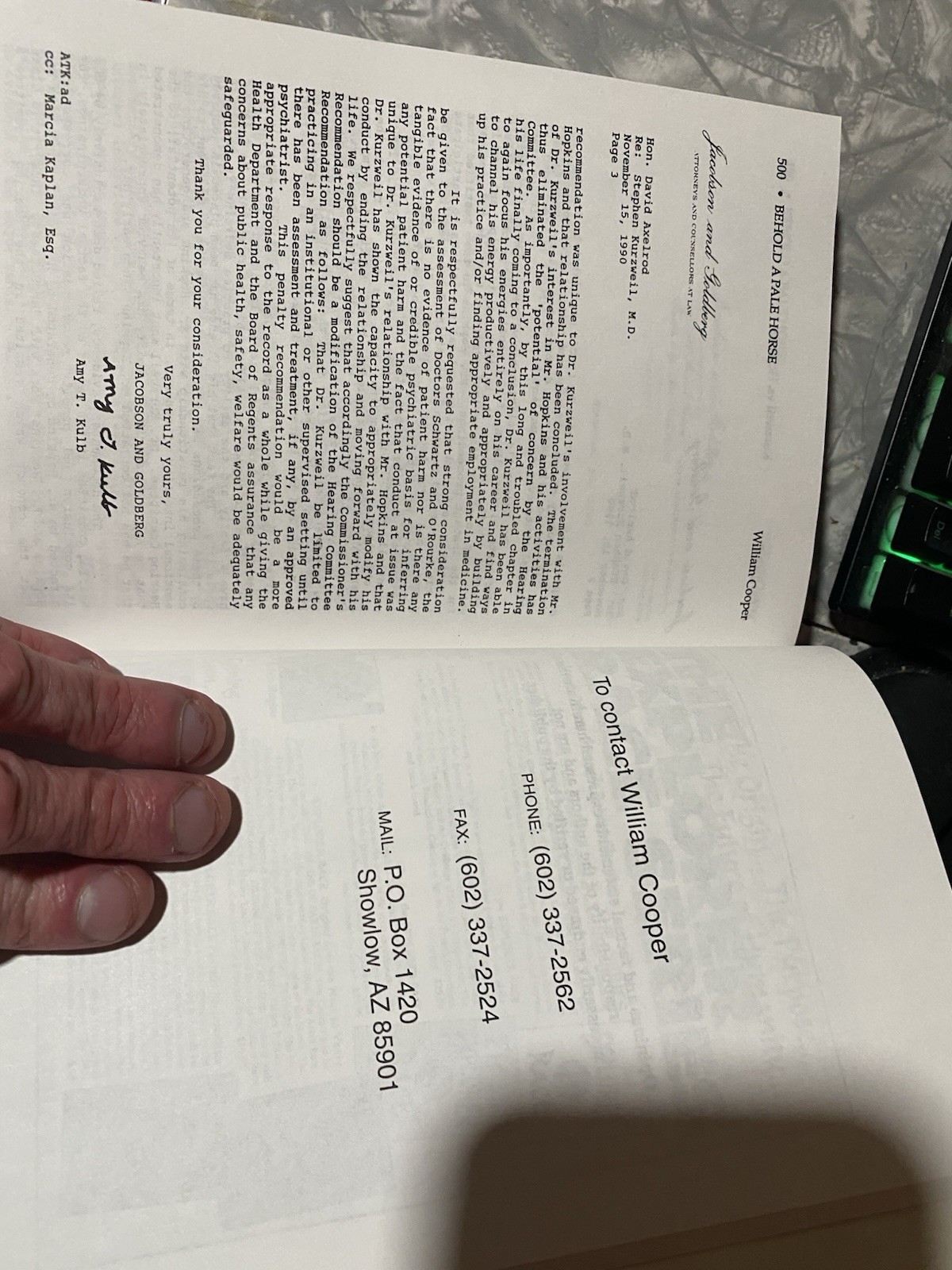 Behold A Pale Horse Secret Societies New World Order 1991 book UNREVISED EDITION