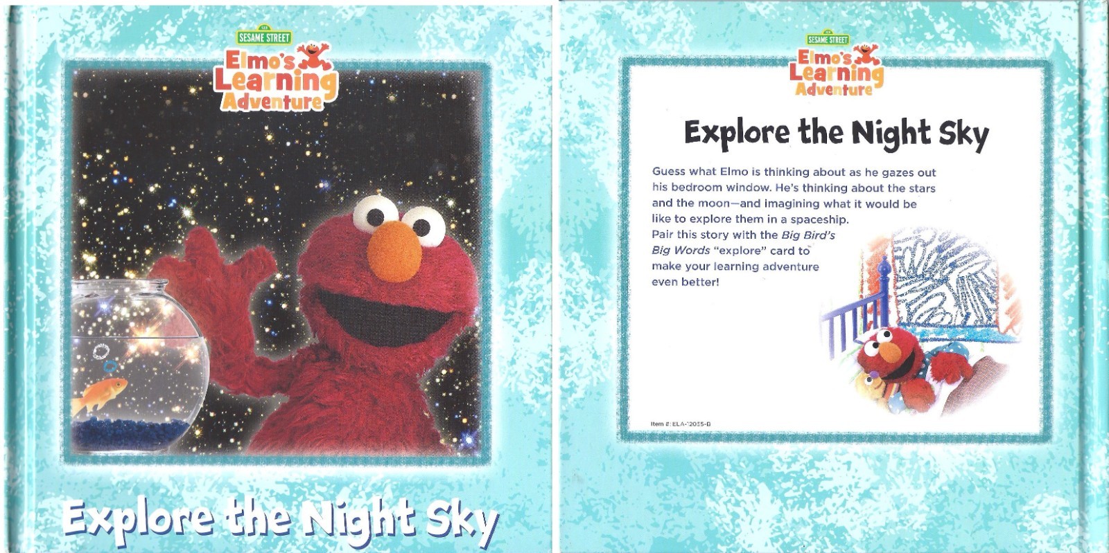 LOT of NINE Sesame Street ELMO’S LEARNING ADVENTURE 2015/16 Hardcover Books $7Sh