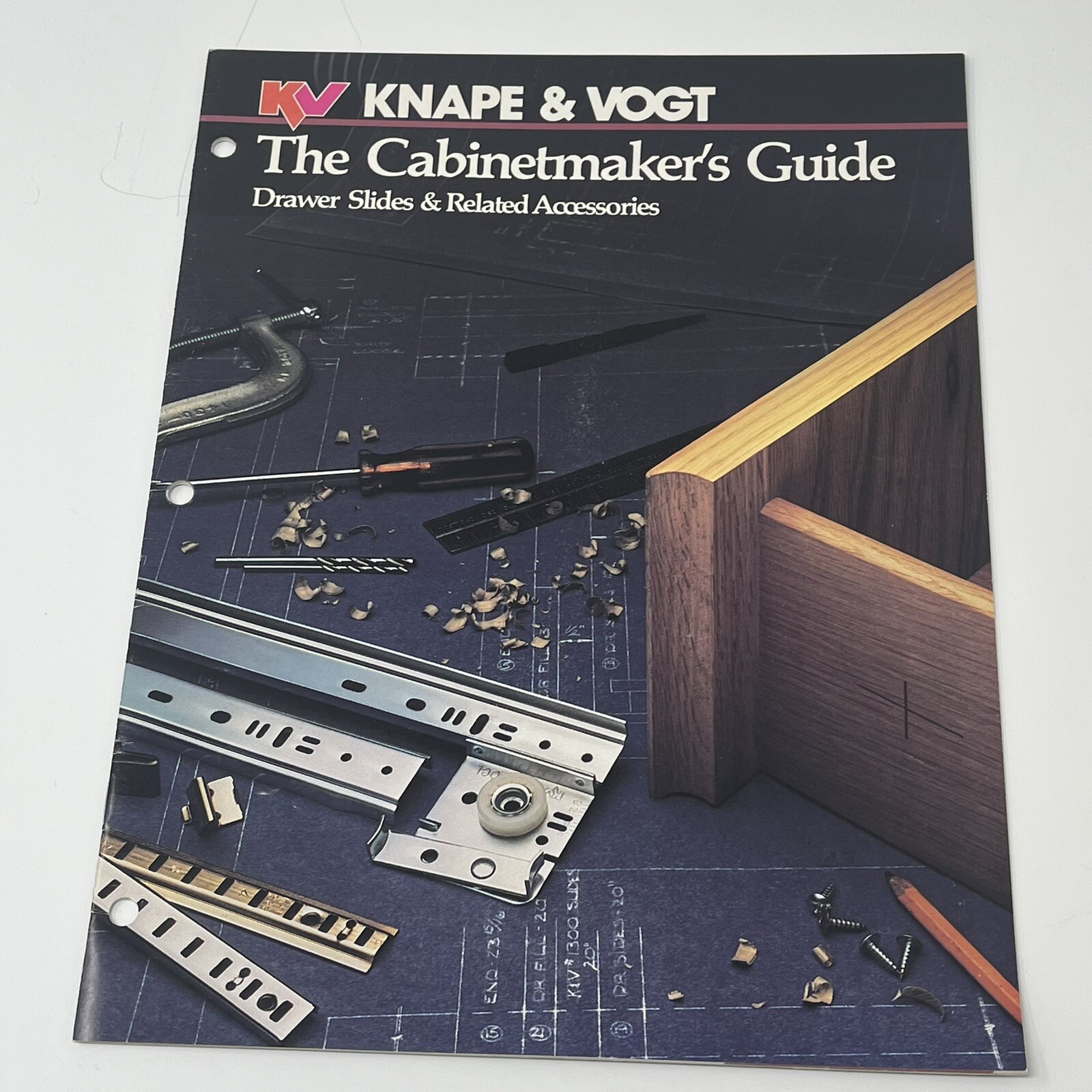 80’s Knape & Vogt Cabinetmakers Guide Drawer Slides Accessories Brochure Catalog