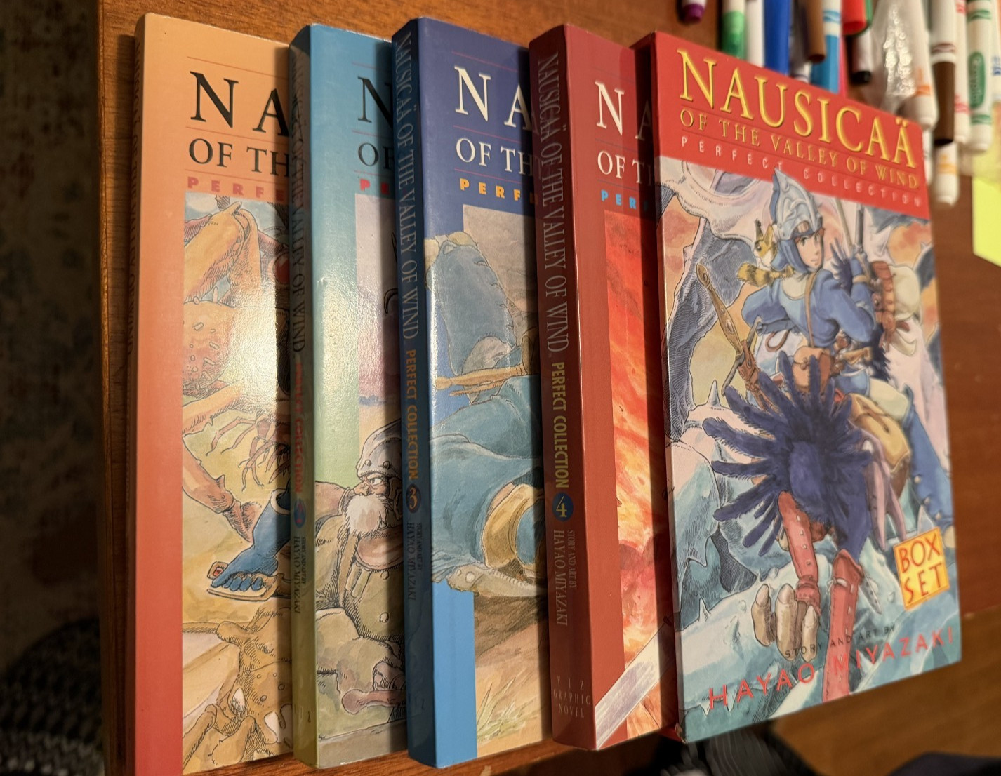 Nausicaa Of The Valley Wind Perfect Collection Box Set Vol 1-4 Miyazaki MANGA