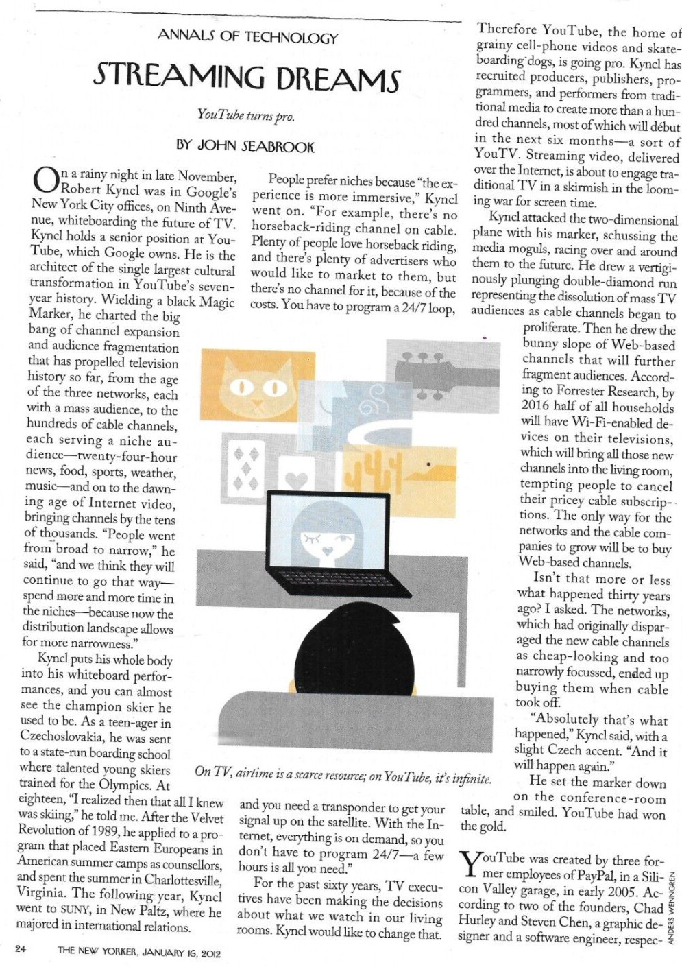 New Yorker Magazine YouTube Barack and Michelle Obama NFL January 16 2012 .