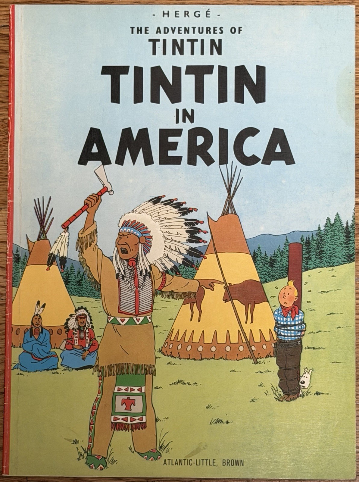 Herge Tintin in America SC 1979 First American Edition Atlantic-Little Brown